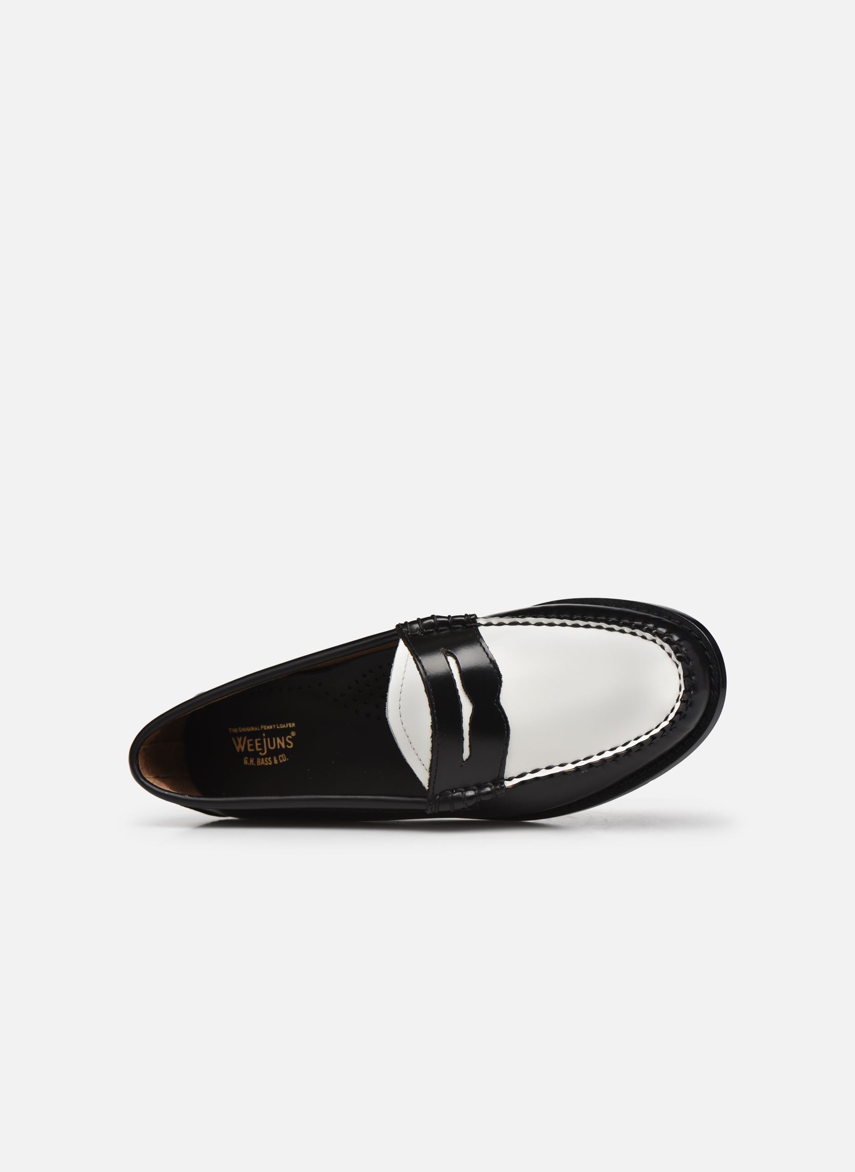 Loafer Weejun WMN Penny damen schwarz G.H. Bass Loafer Weejun WMN Penny damen schwarz BLACK AND WHITE