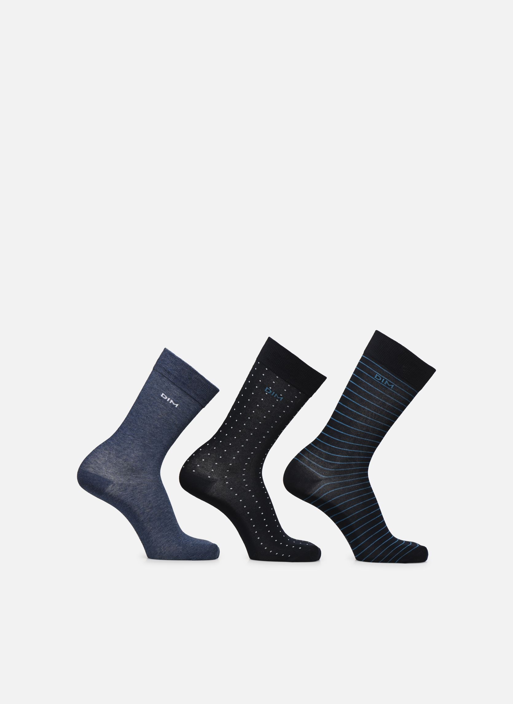 Sneakersocken Coton Style Mi-Chaussettes X3 herren mehrfarbig Dim Sneakersocken Coton Style Mi-Chaussettes X3 herren mehrfarbig BLEU MARINE JEAN CHINE