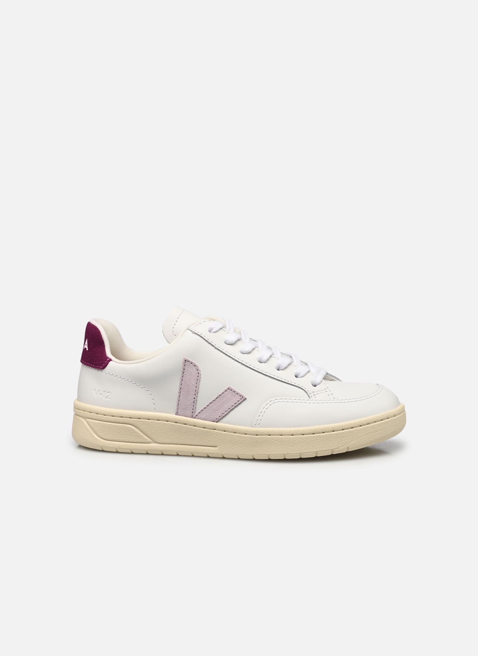 Lage sneakers V-12 dames wit Veja Lage sneakers V-12 dames wit EXTRA-WHITE_PARME_MAGENTA