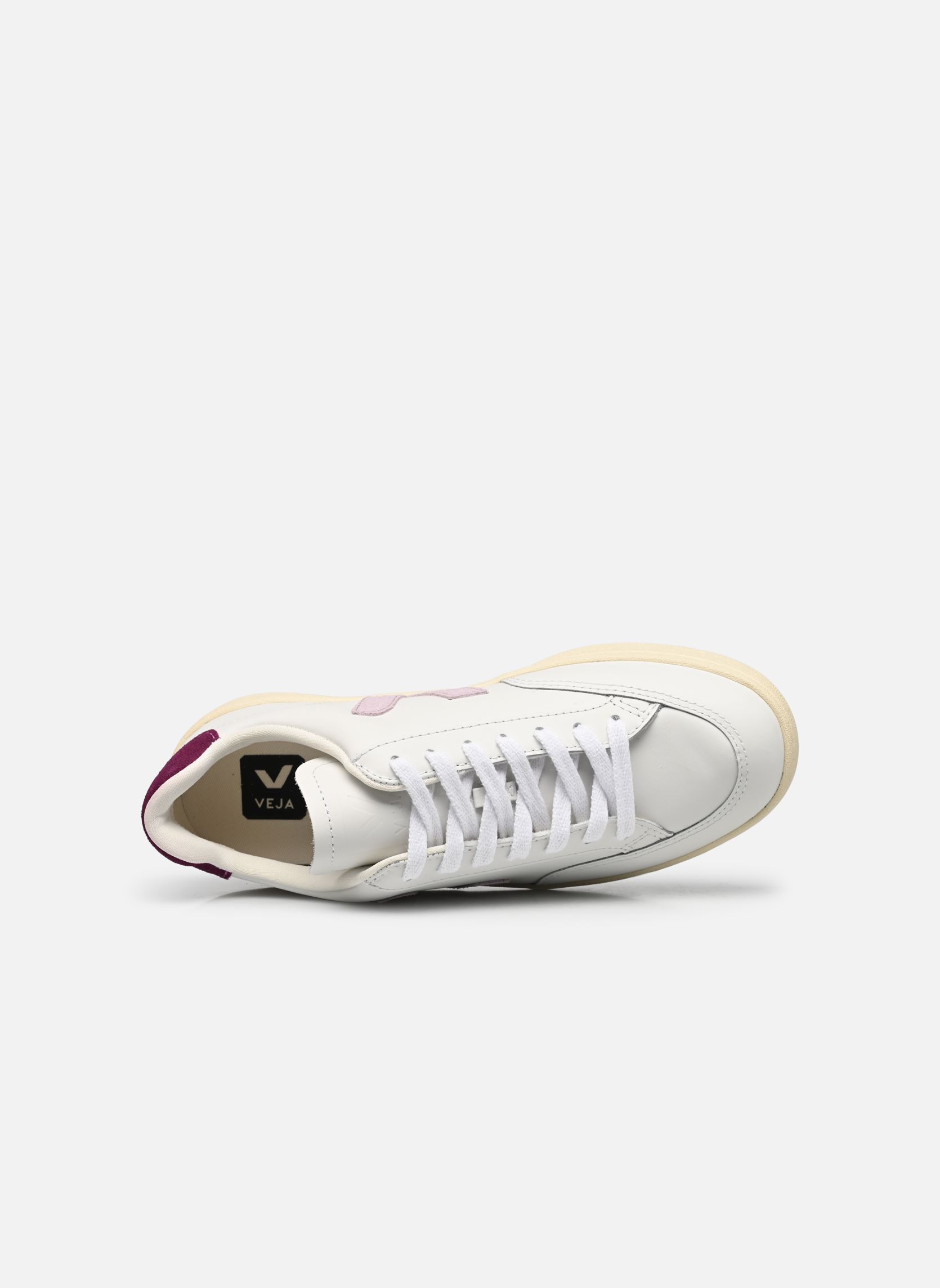 Lage sneakers V-12 dames wit Veja Lage sneakers V-12 dames wit EXTRA-WHITE_PARME_MAGENTA