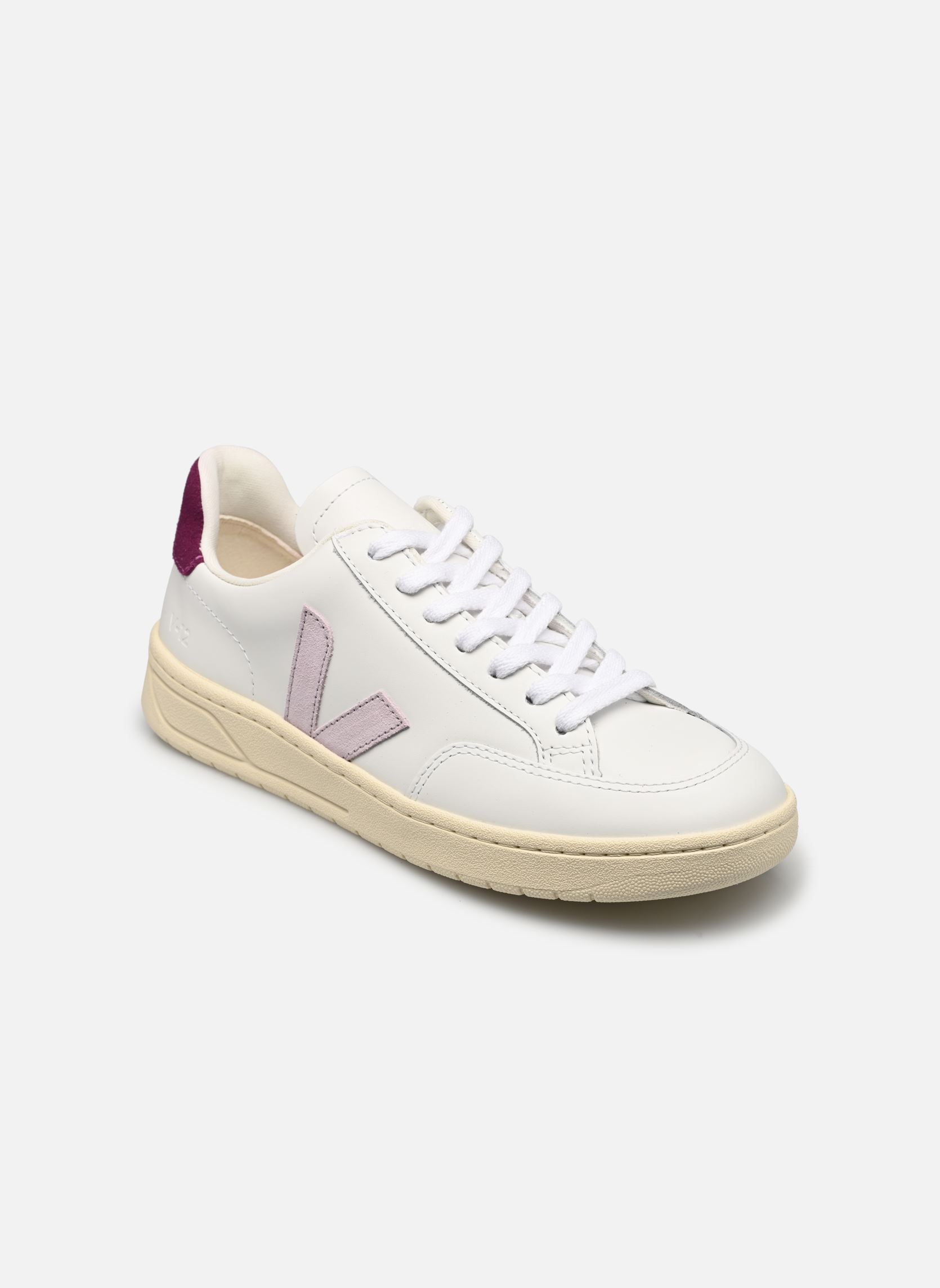 Lage sneakers V-12 dames wit Veja Lage sneakers V-12 dames wit EXTRA-WHITE_PARME_MAGENTA