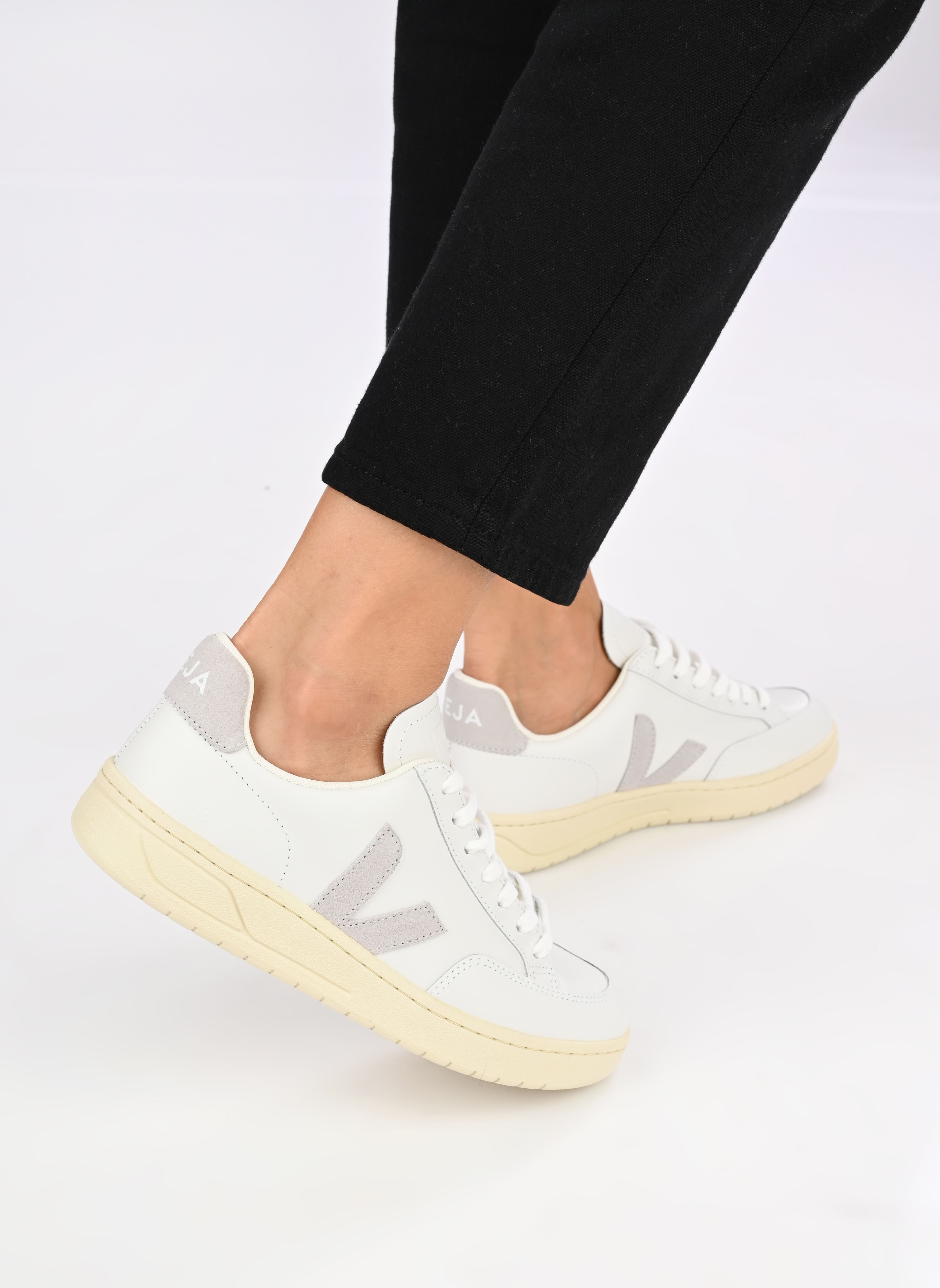 Niedrige Sneaker V-12 damen weiß Veja Niedrige Sneaker V-12 damen weiß EXTRA-WHITE_LIGHT-GREY