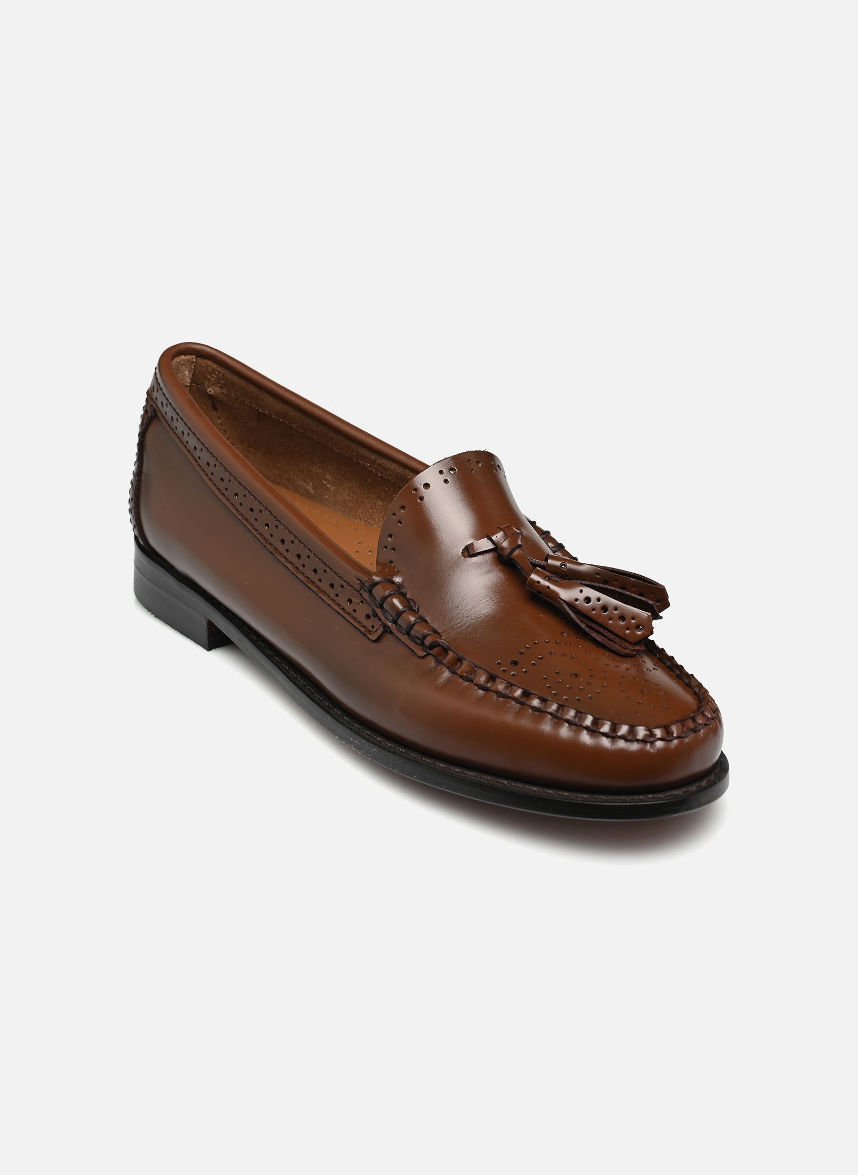 Mocassins WEEJUN WMN Estelle Brogue dames bruin G.H. Bass Mocassins WEEJUN WMN Estelle Brogue dames bruin Cognac Lthr
