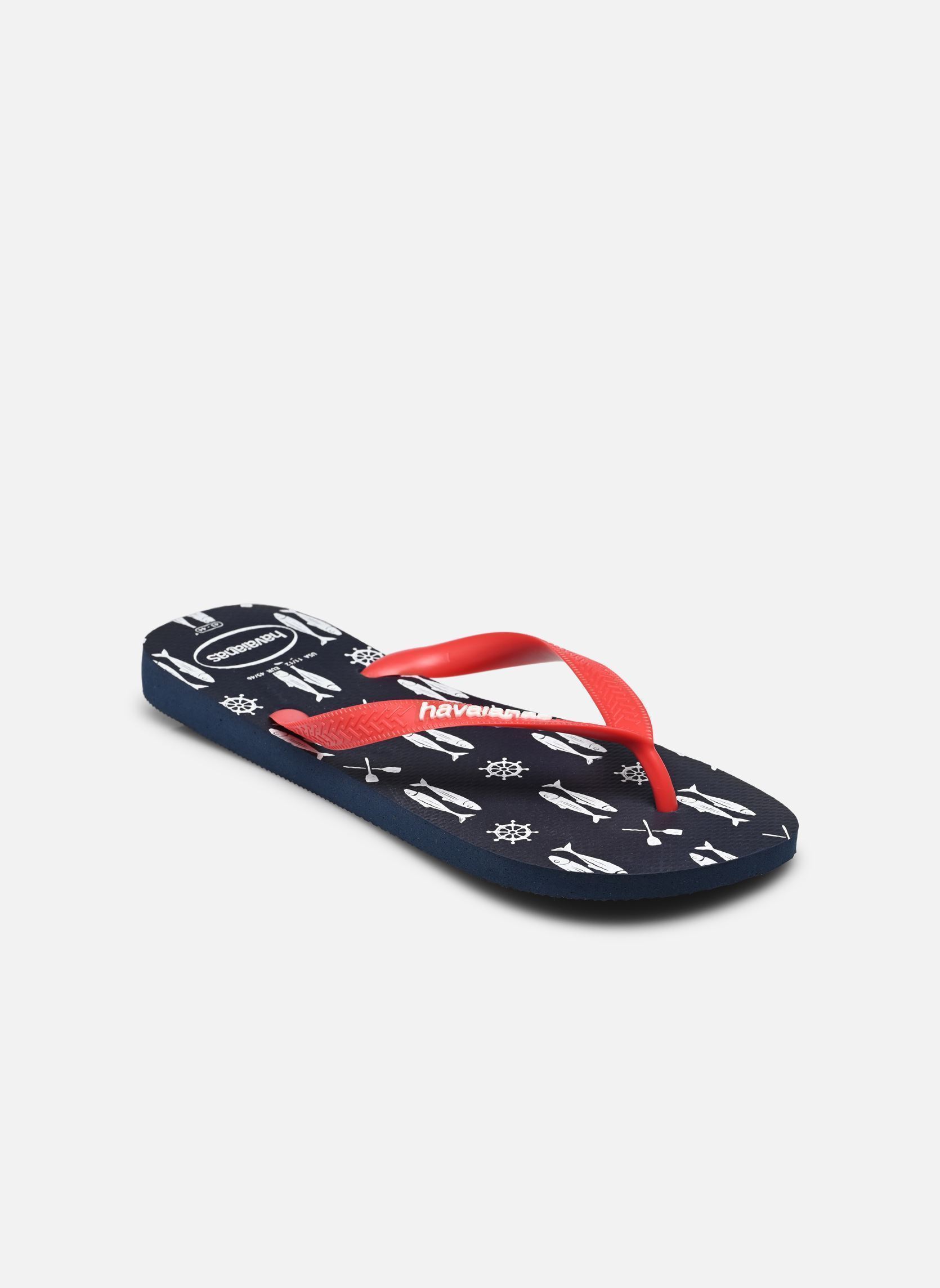 Tongs Top Nautical homme bleu Havaianas Tongs Top Nautical homme bleu NAVY/RED RUBY