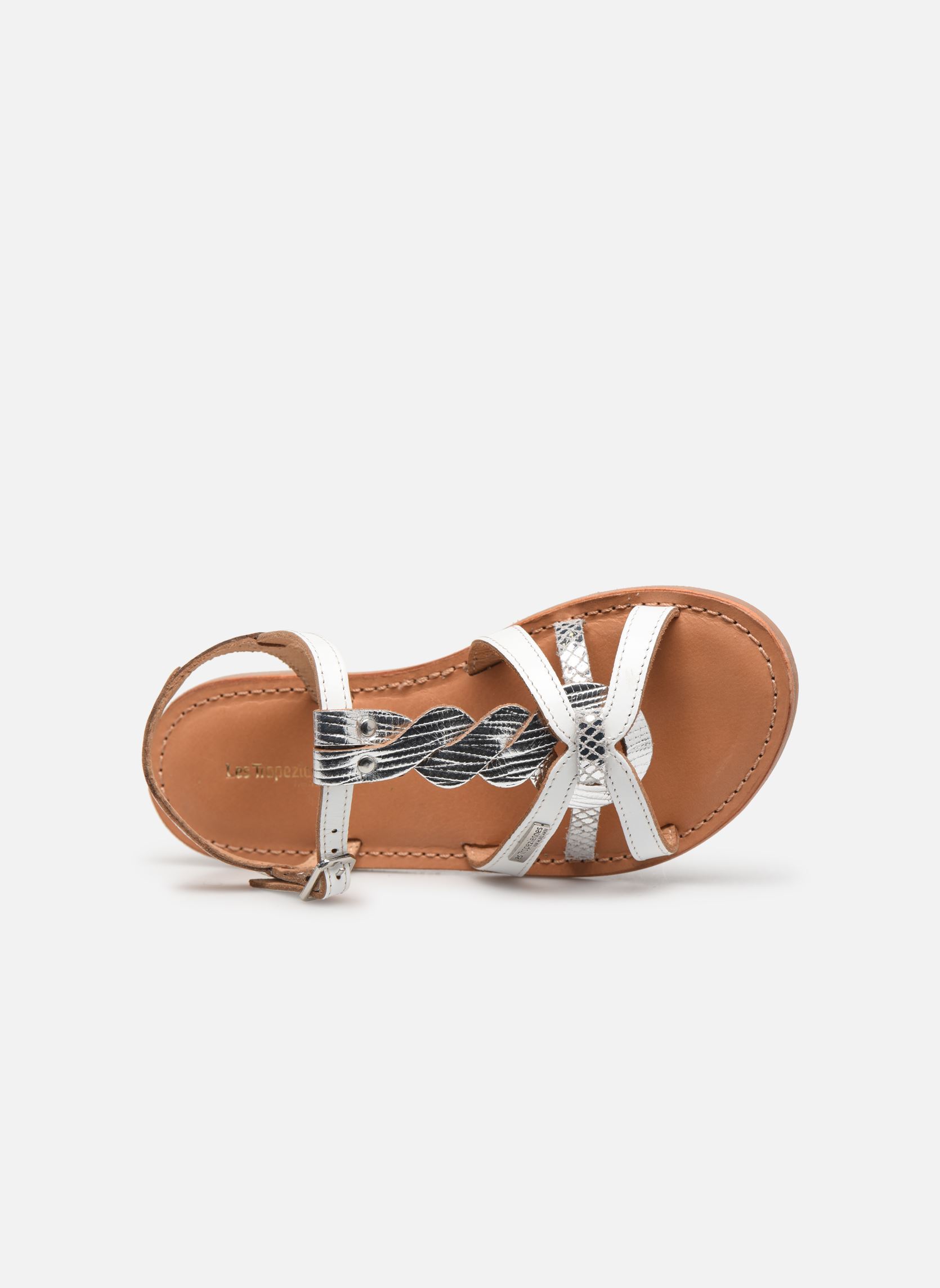 Sandales Badami fille blanc Les Tropéziennes par M Belarbi Sandales Badami fille blanc BLANC/ARGENT