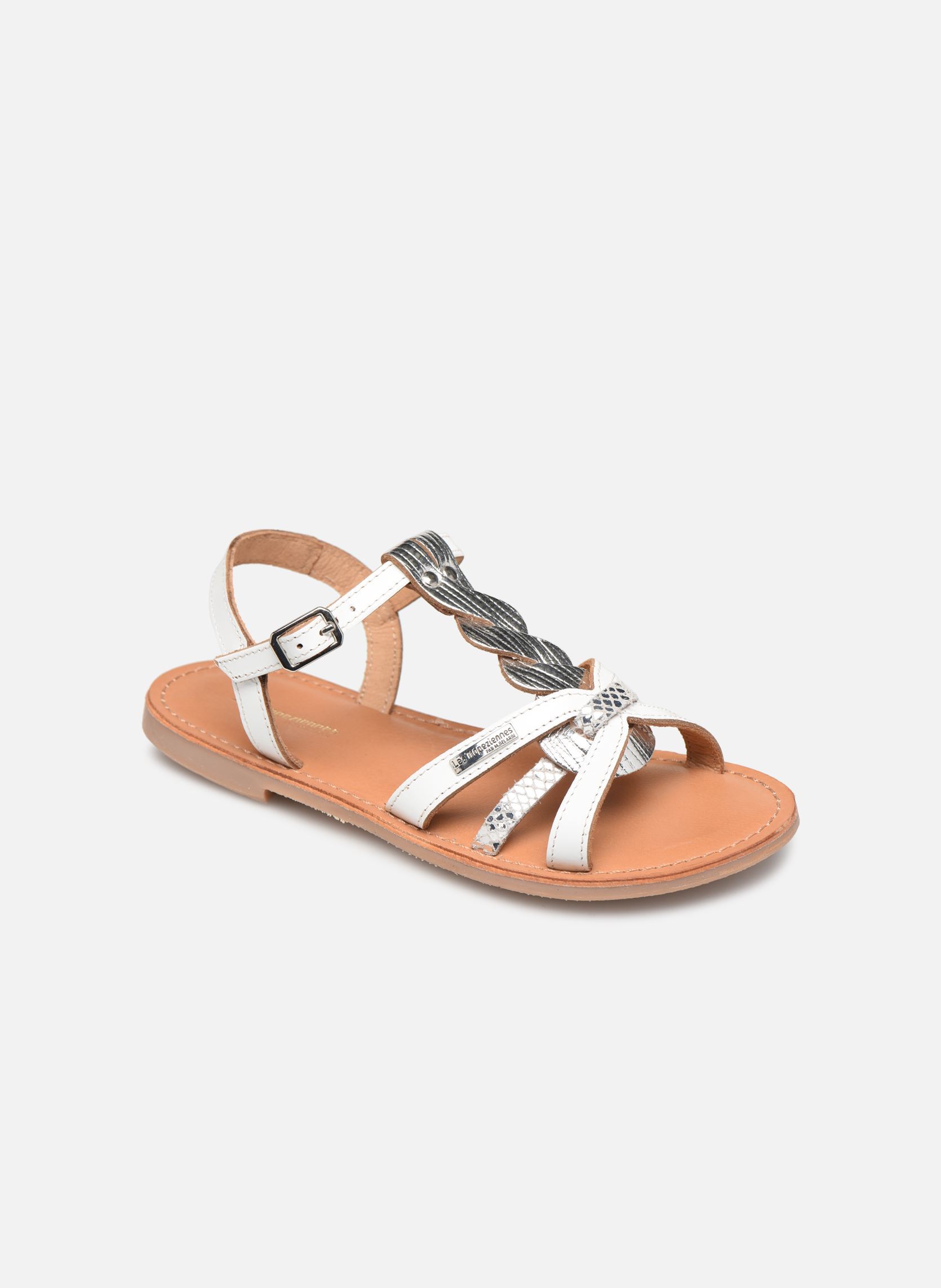 Sandales Badami fille blanc Les Tropéziennes par M Belarbi Sandales Badami fille blanc BLANC/ARGENT