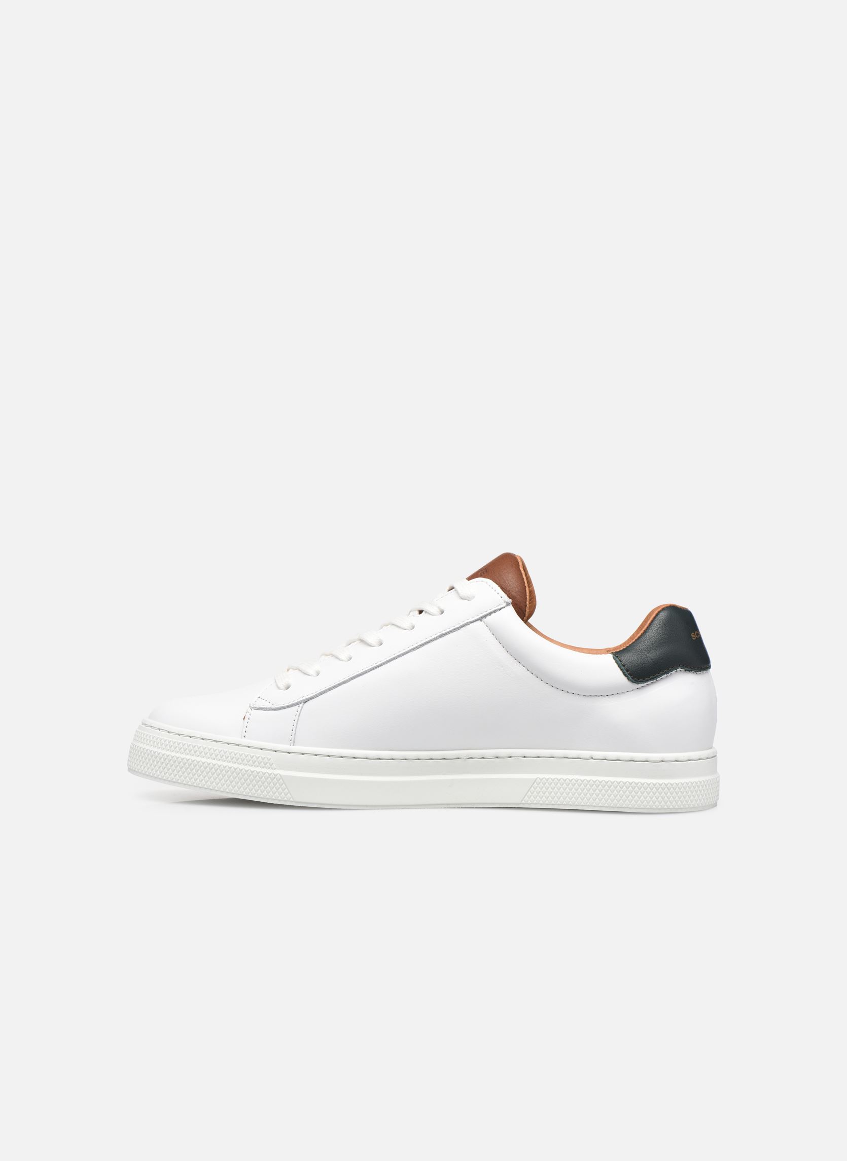 Niedrige Sneaker Spark Clay herren weiß Schmoove Niedrige Sneaker Spark Clay herren weiß WHITE/COGNAC/CEDRE SOLE WHITE