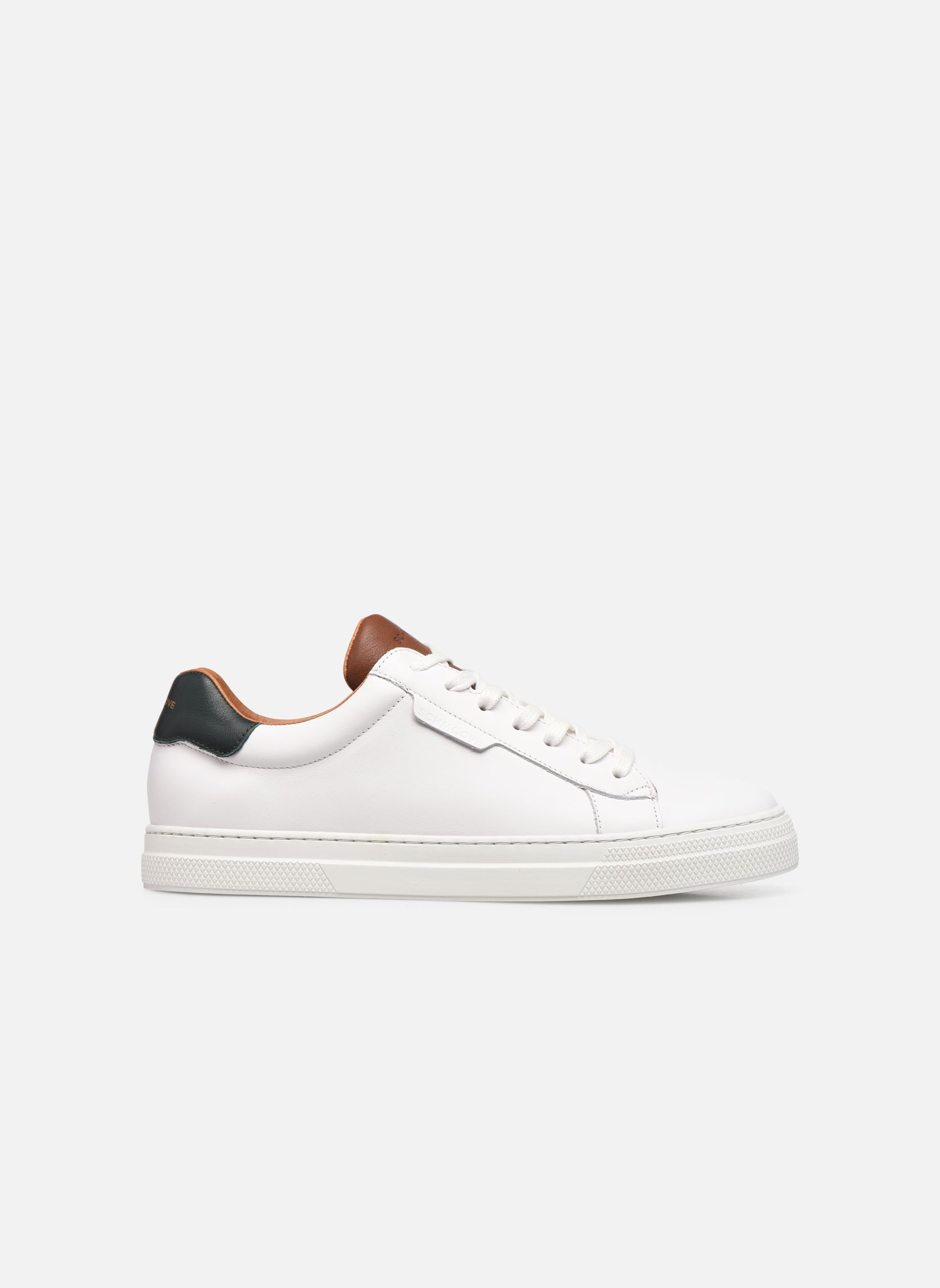 Niedrige Sneaker Spark Clay herren weiß Schmoove Niedrige Sneaker Spark Clay herren weiß WHITE/COGNAC/CEDRE SOLE WHITE