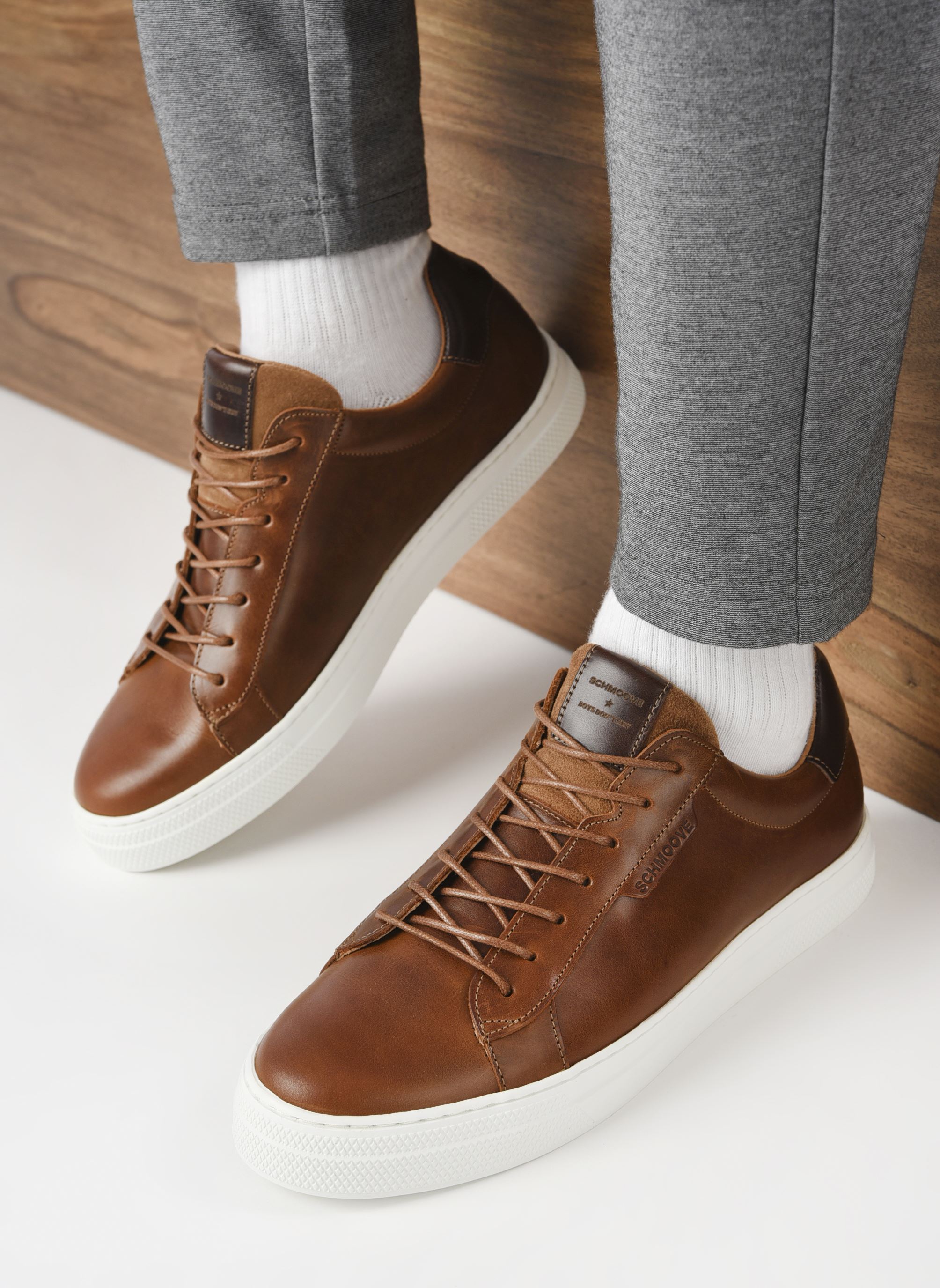 Niedrige Sneaker Spark Clay herren braun Schmoove Niedrige Sneaker Spark Clay herren braun OLD CAMEL NEW