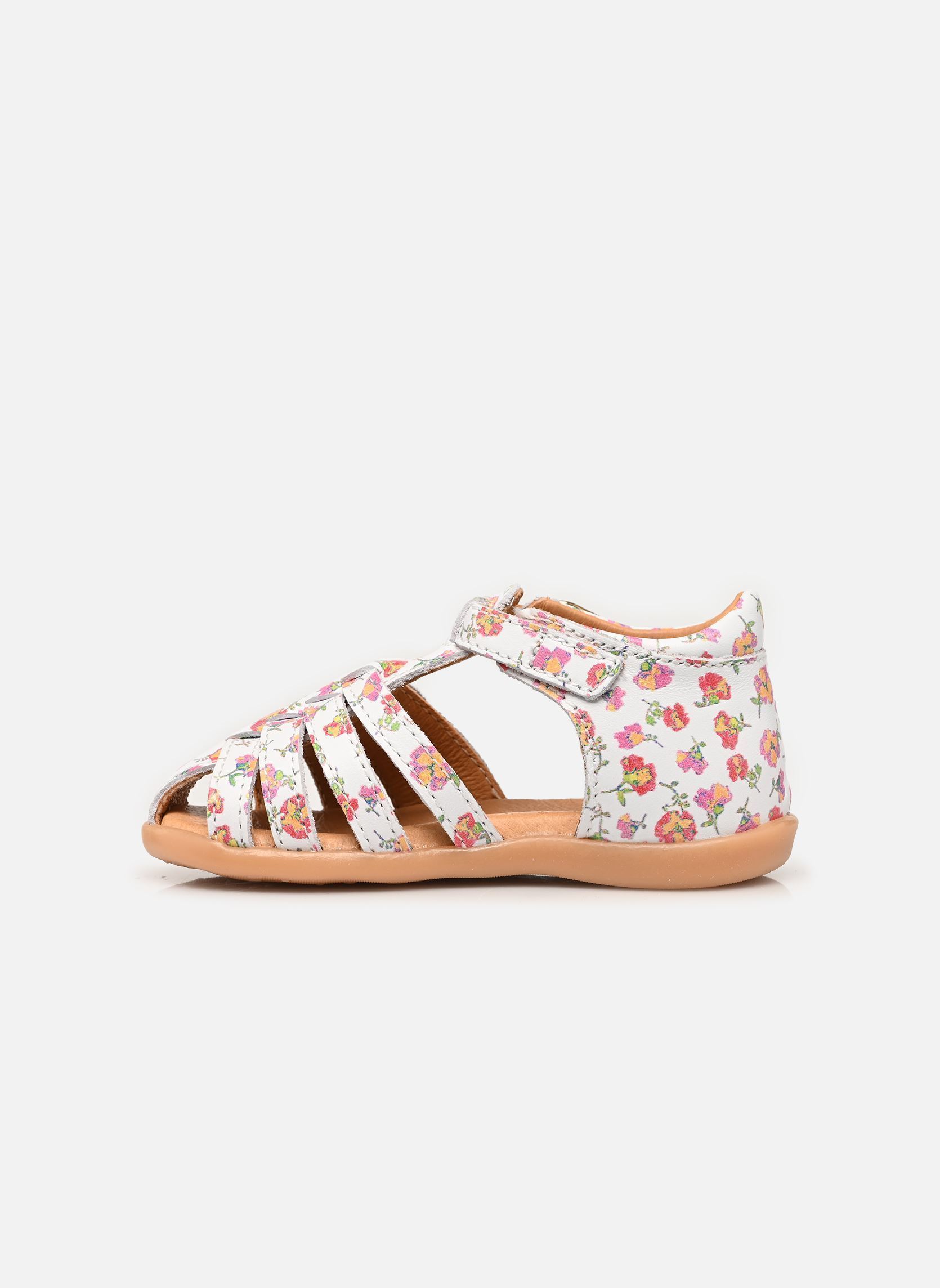 Sandalen Gaufrette mädchen weiß Babybotte Sandalen Gaufrette mädchen weiß BLANC