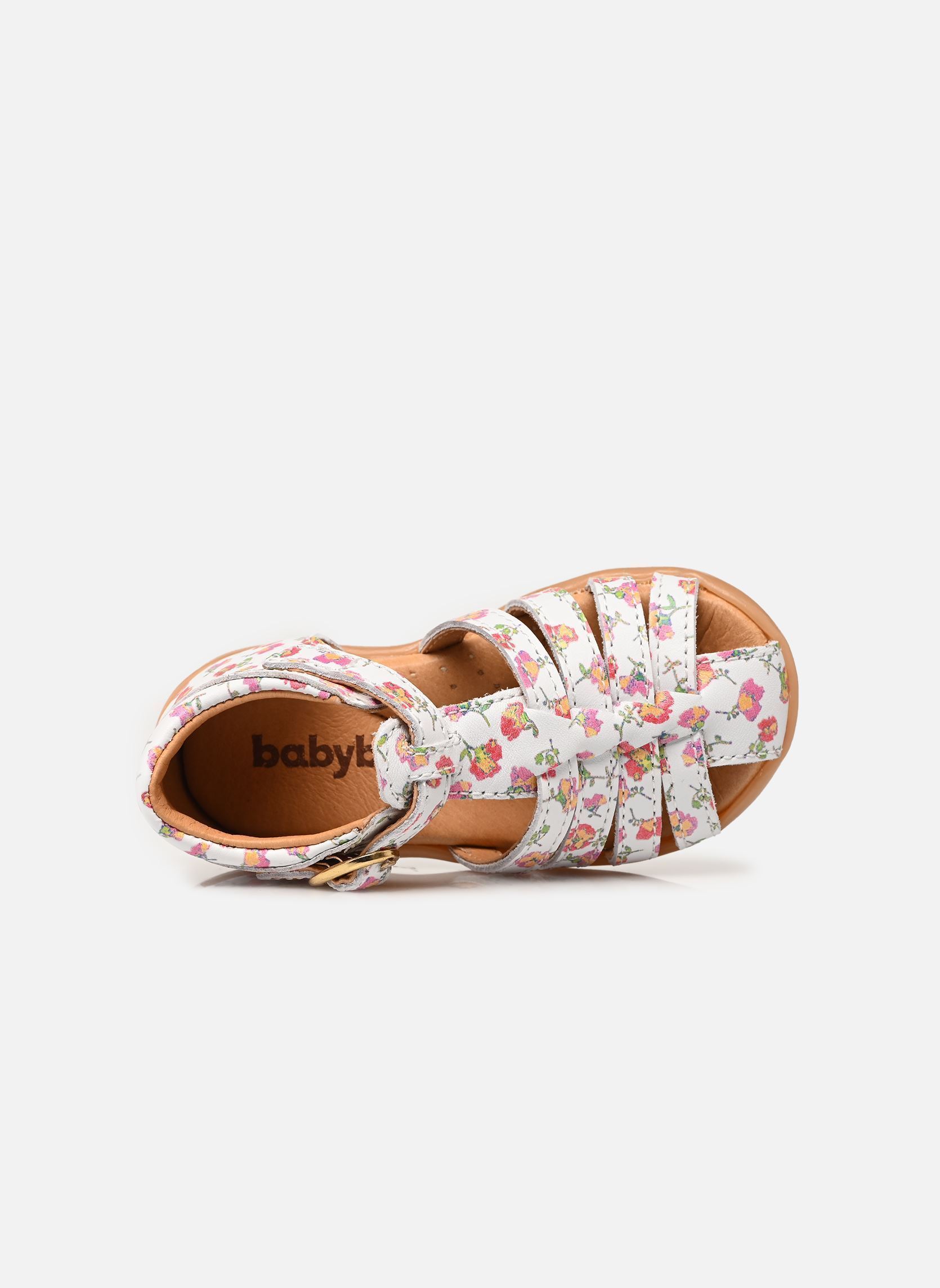 Sandalen Gaufrette mädchen weiß Babybotte Sandalen Gaufrette mädchen weiß BLANC