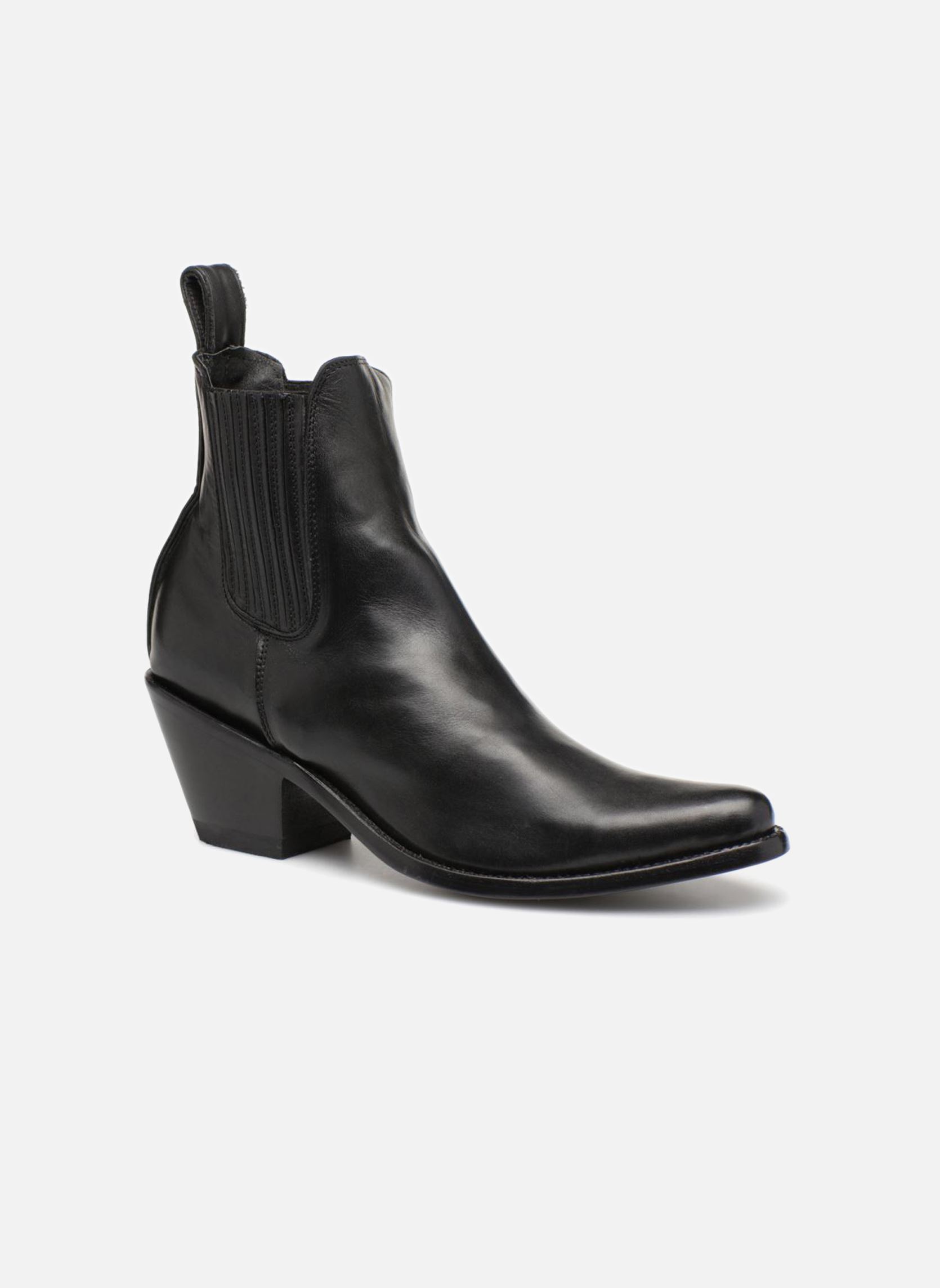 Bottines santiags Estudio femme noir Mexicana Bottines santiags Estudio femme noir Black