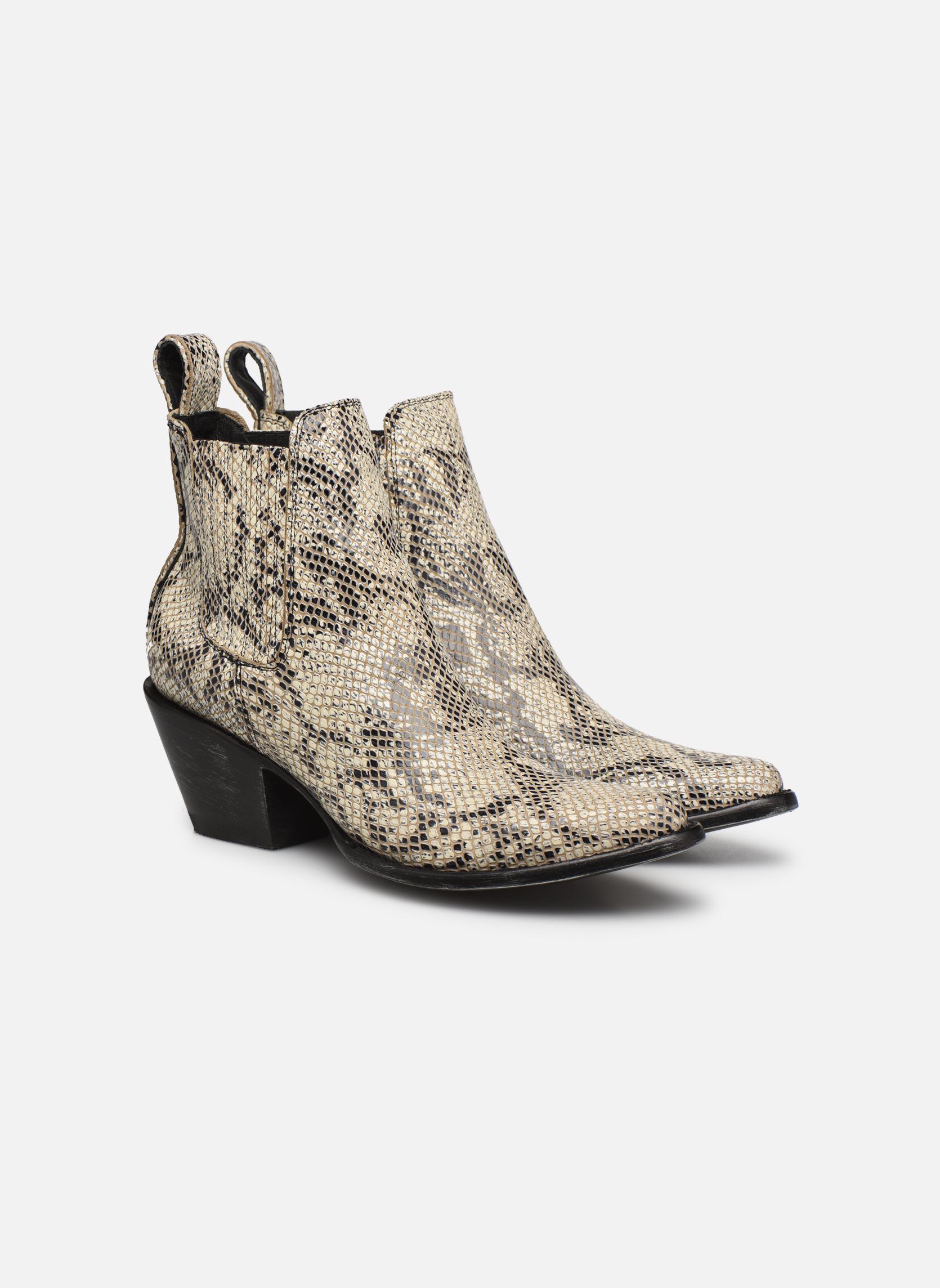 Cowboy boots Estudio dames beige Mexicana Cowboy boots Estudio dames beige Natural snake