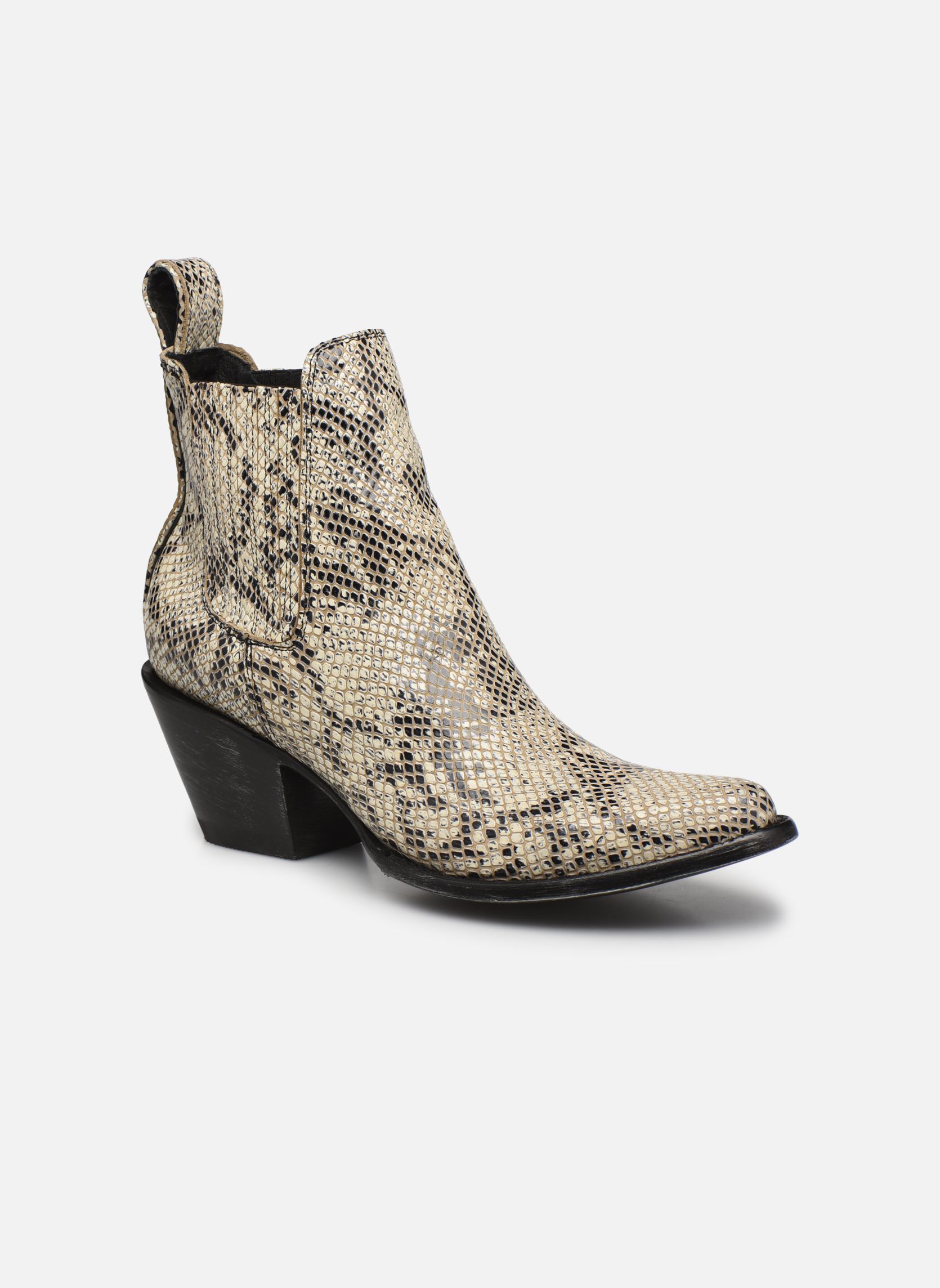 Cowboy boots Estudio dames beige Mexicana Cowboy boots Estudio dames beige Natural snake