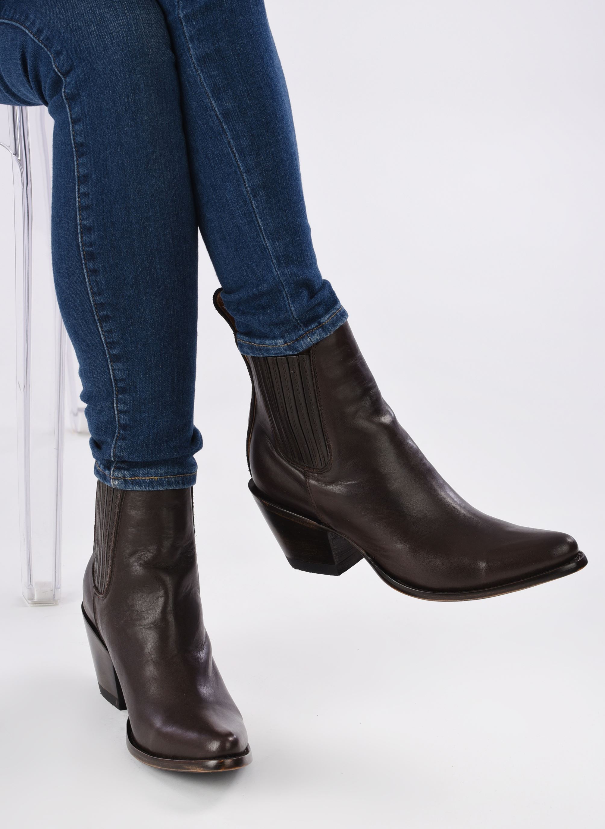 Cowboy-Stiefeletten Estudio damen braun Mexicana Cowboy-Stiefeletten Estudio damen braun Chocolate Ranchero