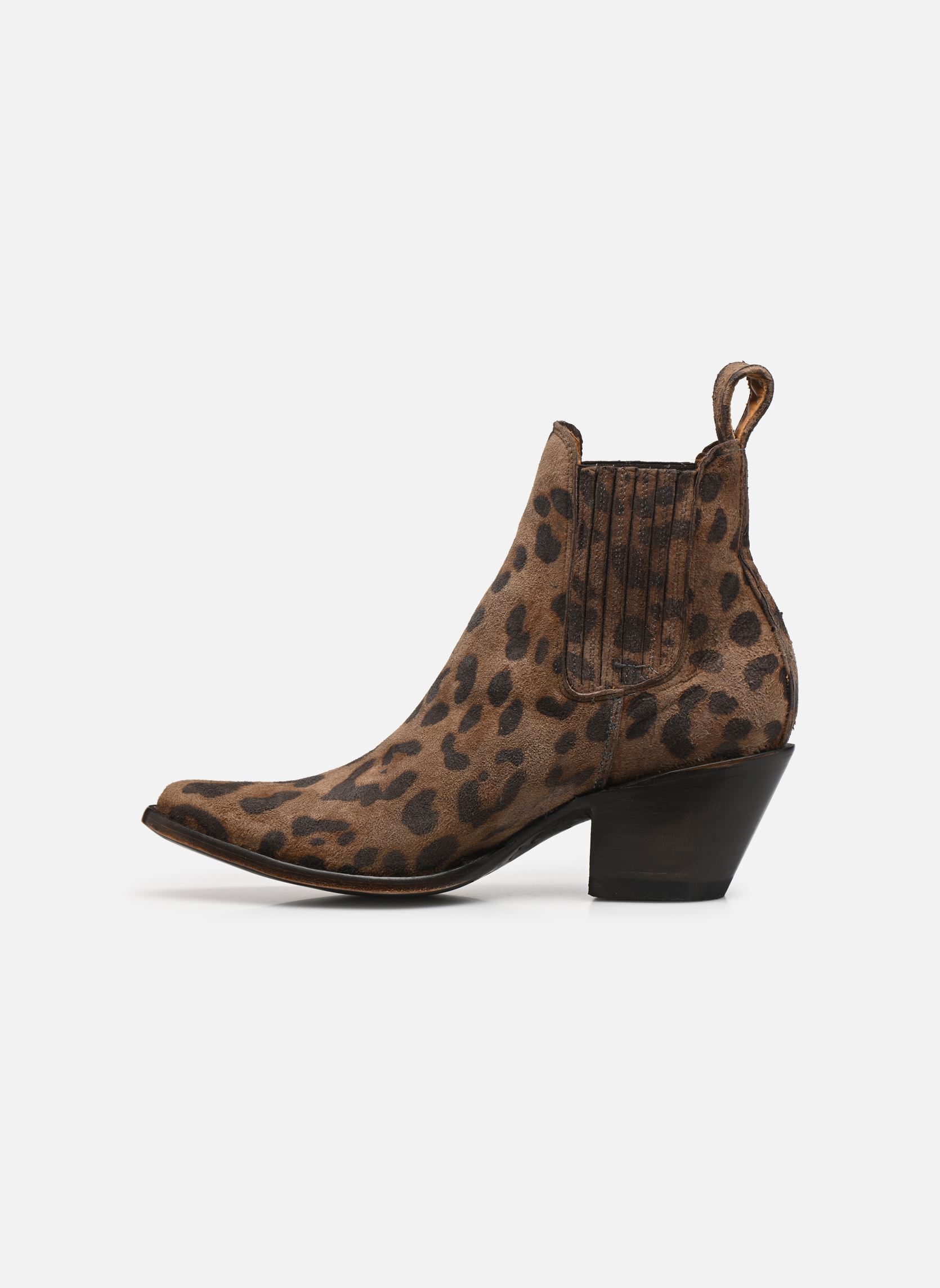Bottines santiags Estudio femme marron Mexicana Bottines santiags Estudio femme marron DUN BROWN LEOPARDOTE