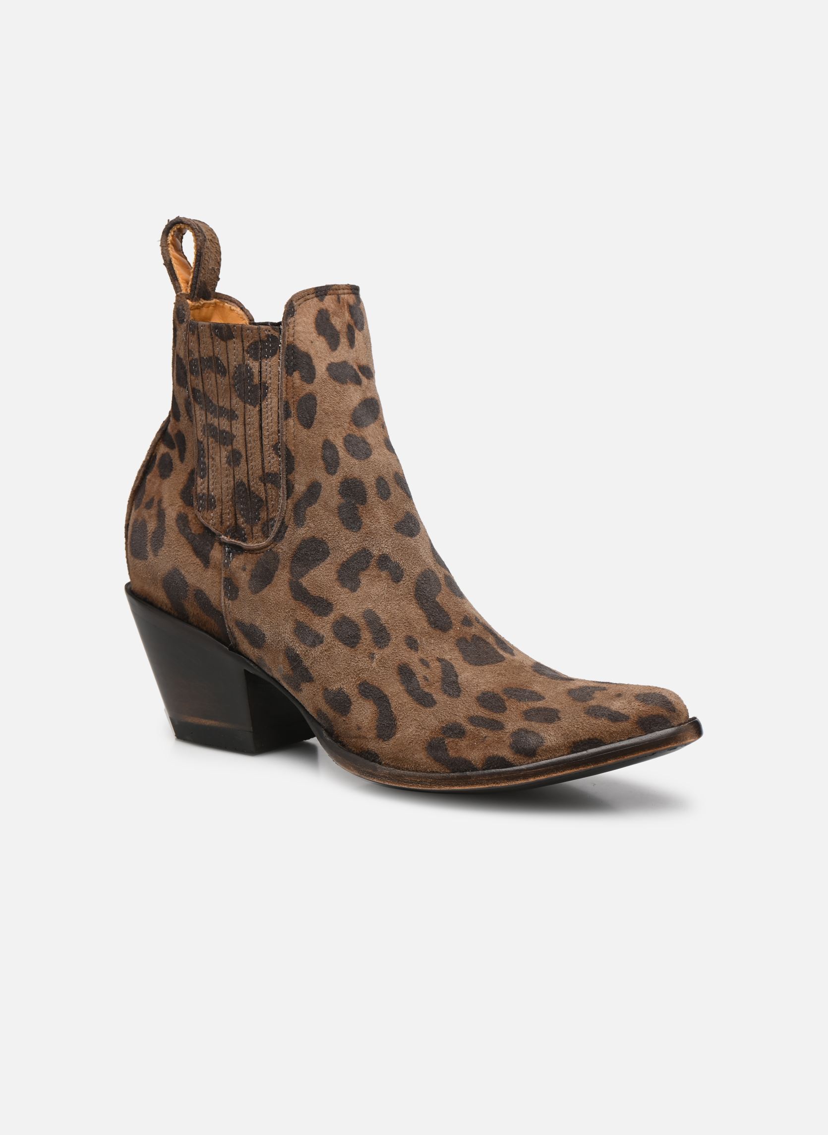 Bottines santiags Estudio femme marron Mexicana Bottines santiags Estudio femme marron DUN BROWN LEOPARDOTE