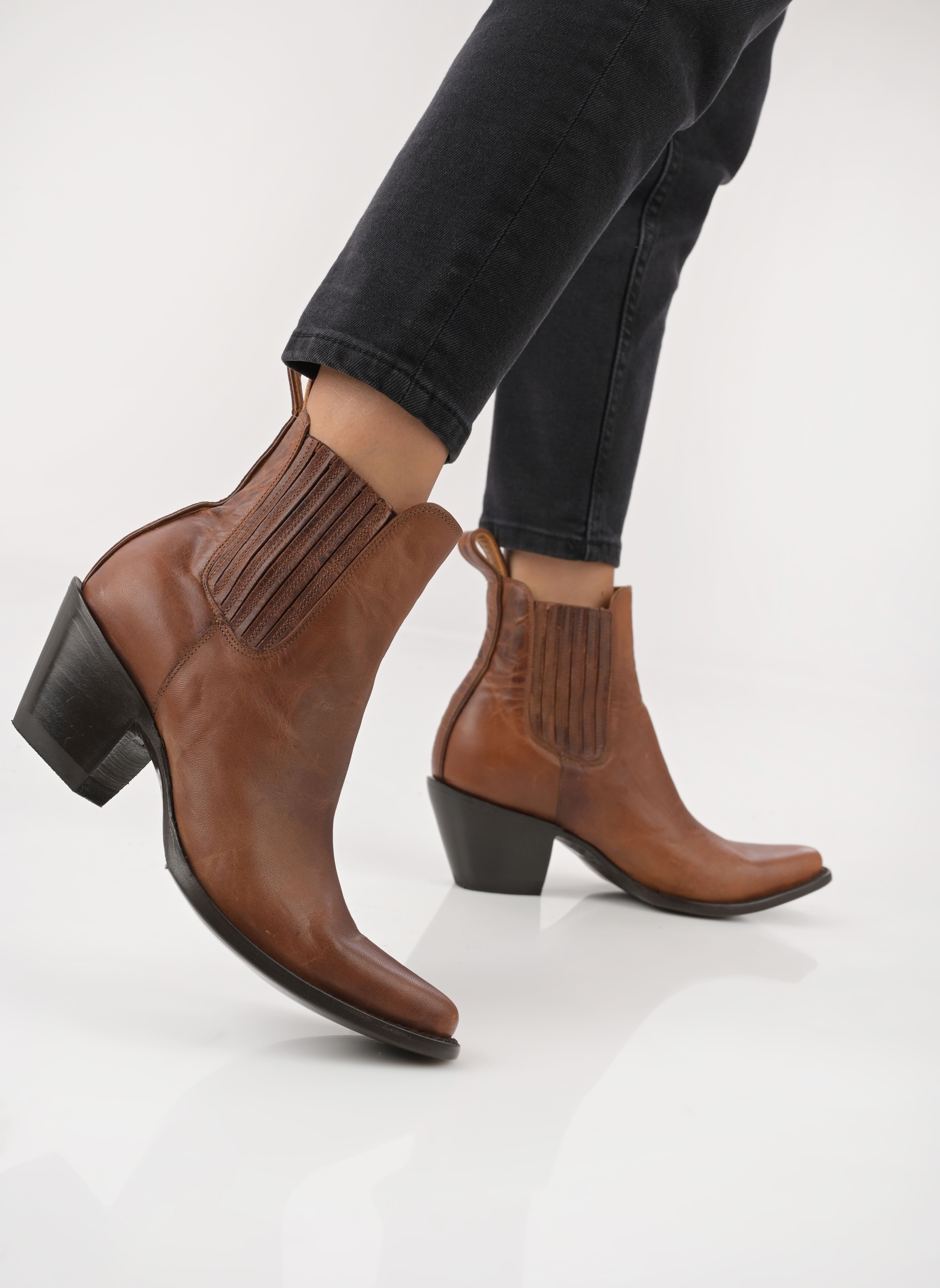 Cowboy boots Estudio dames bruin Mexicana Cowboy boots Estudio dames bruin NUT BROWN