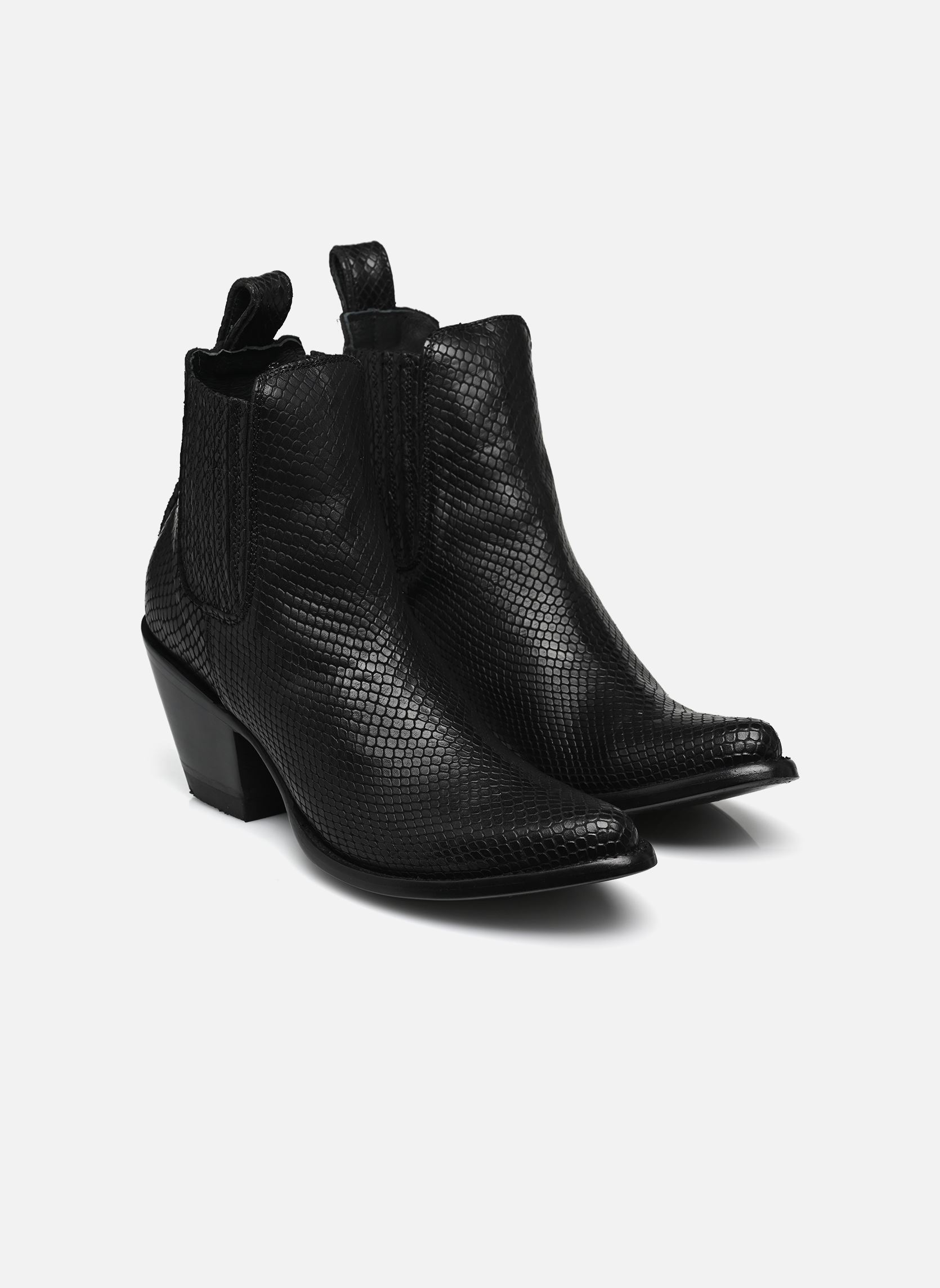 Bottines santiags Estudio femme noir Mexicana Bottines santiags Estudio femme noir Black snake