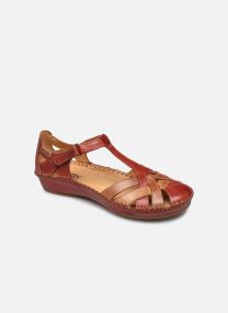 Sandales compensées et plateformes P. VALLARTA 655 / 0732C5 sandia femme rouge