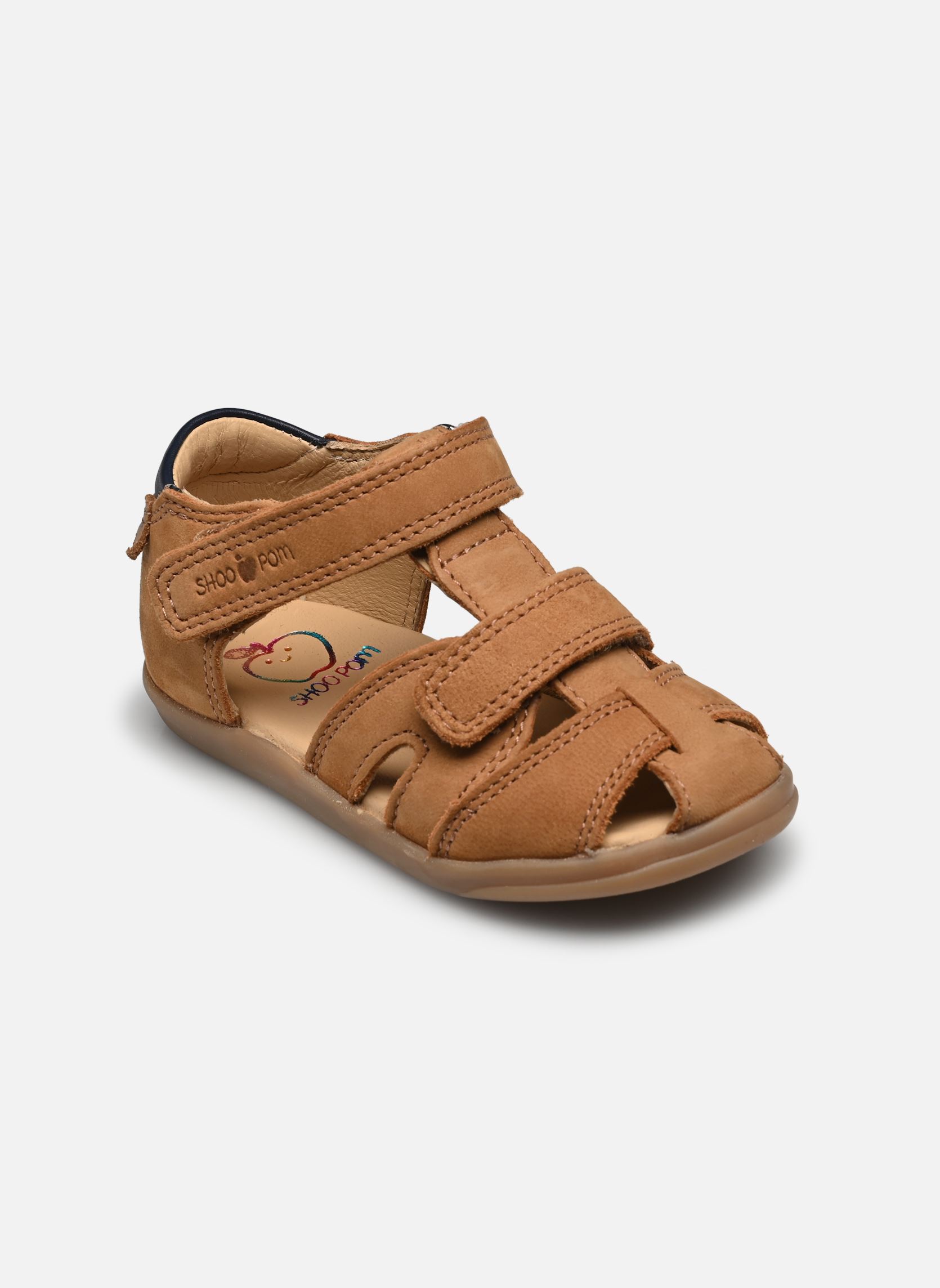 Sandales Pika Scratch garçon marron Shoo Pom Sandales Pika Scratch garçon marron CAMEL