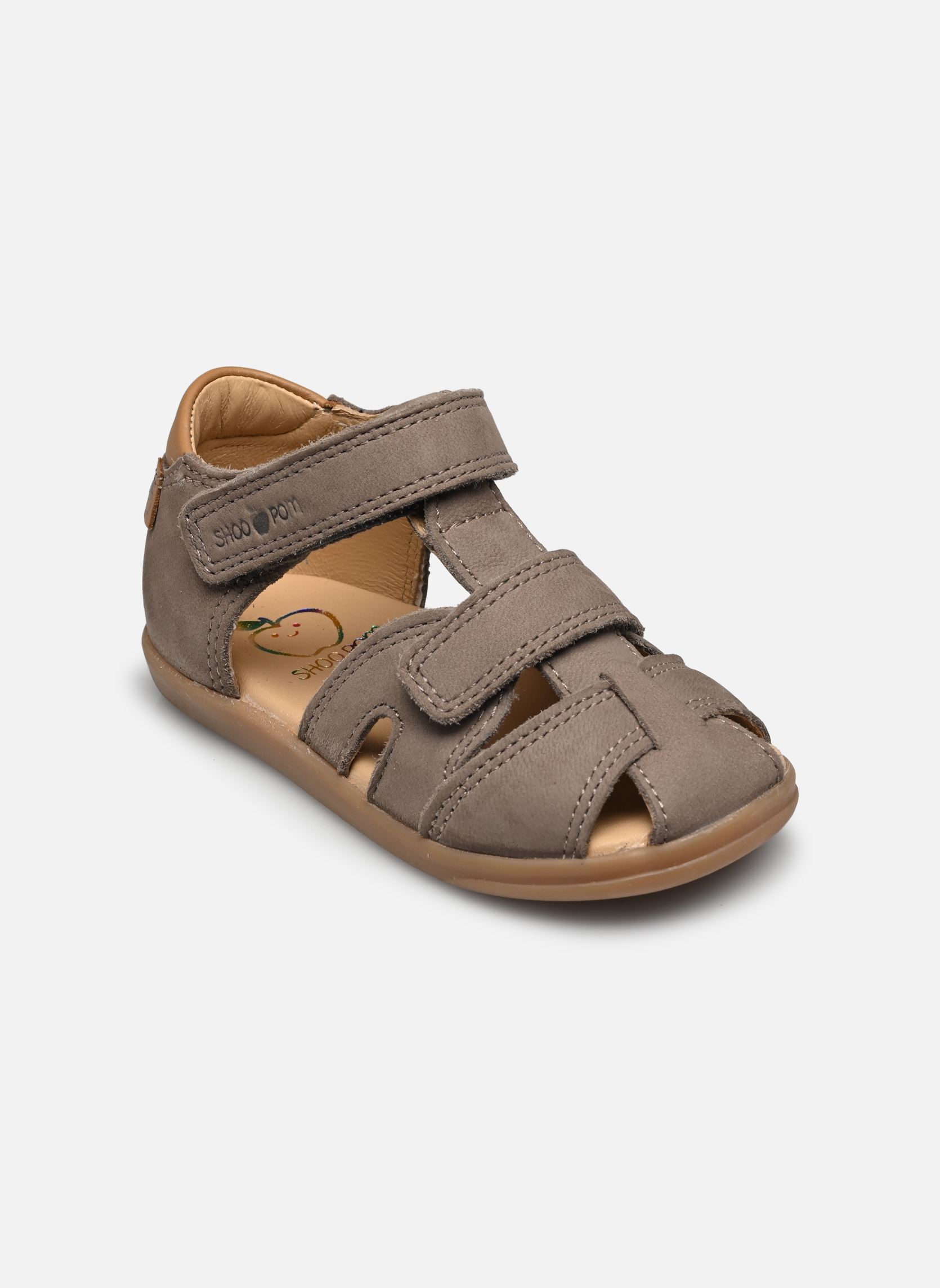 Sandales Pika Scratch garçon beige Shoo Pom Sandales Pika Scratch garçon beige TAUPE
