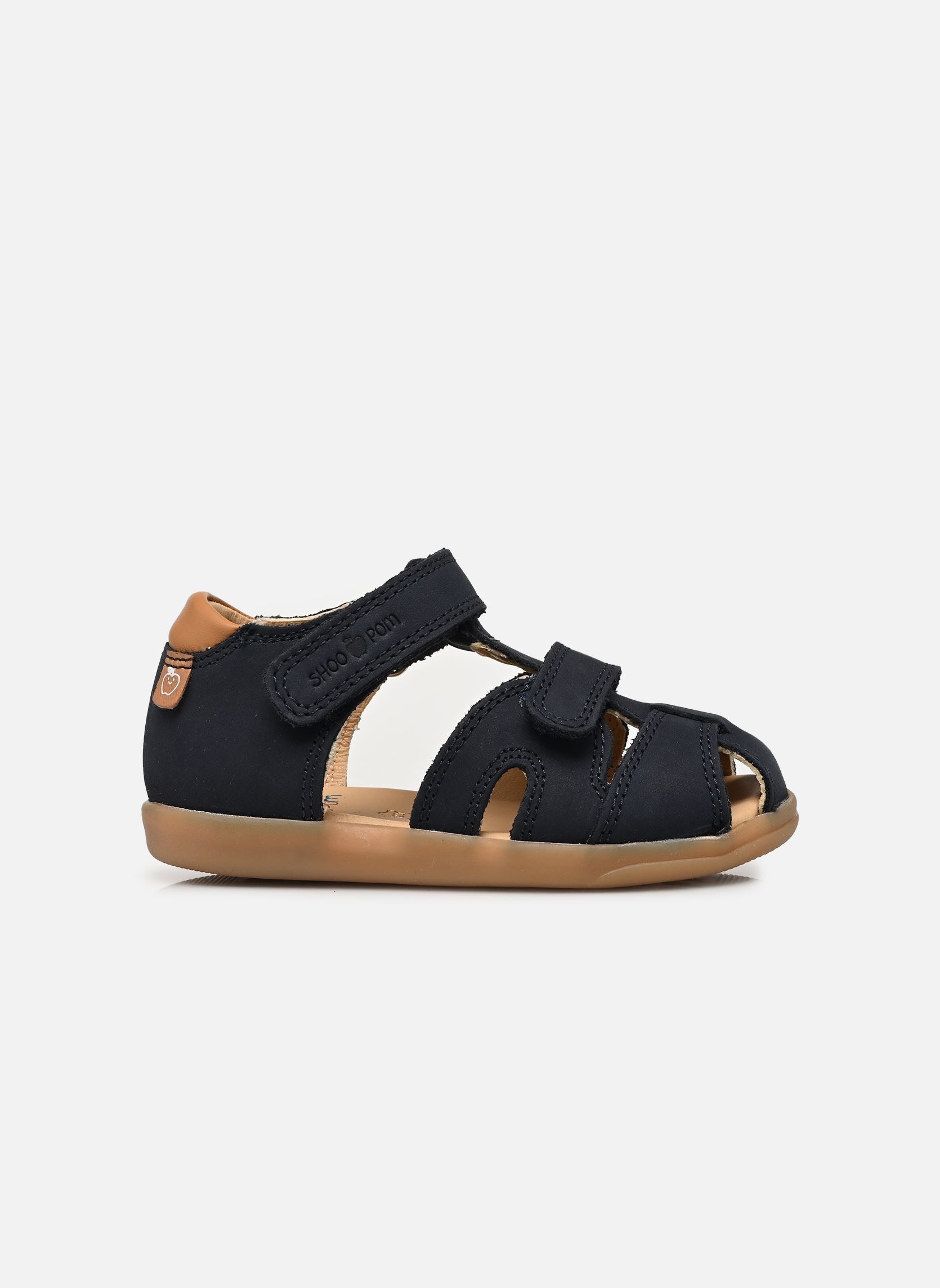 Sandales Pika Scratch garçon bleu Shoo Pom Sandales Pika Scratch garçon bleu NAVY-CAMEL