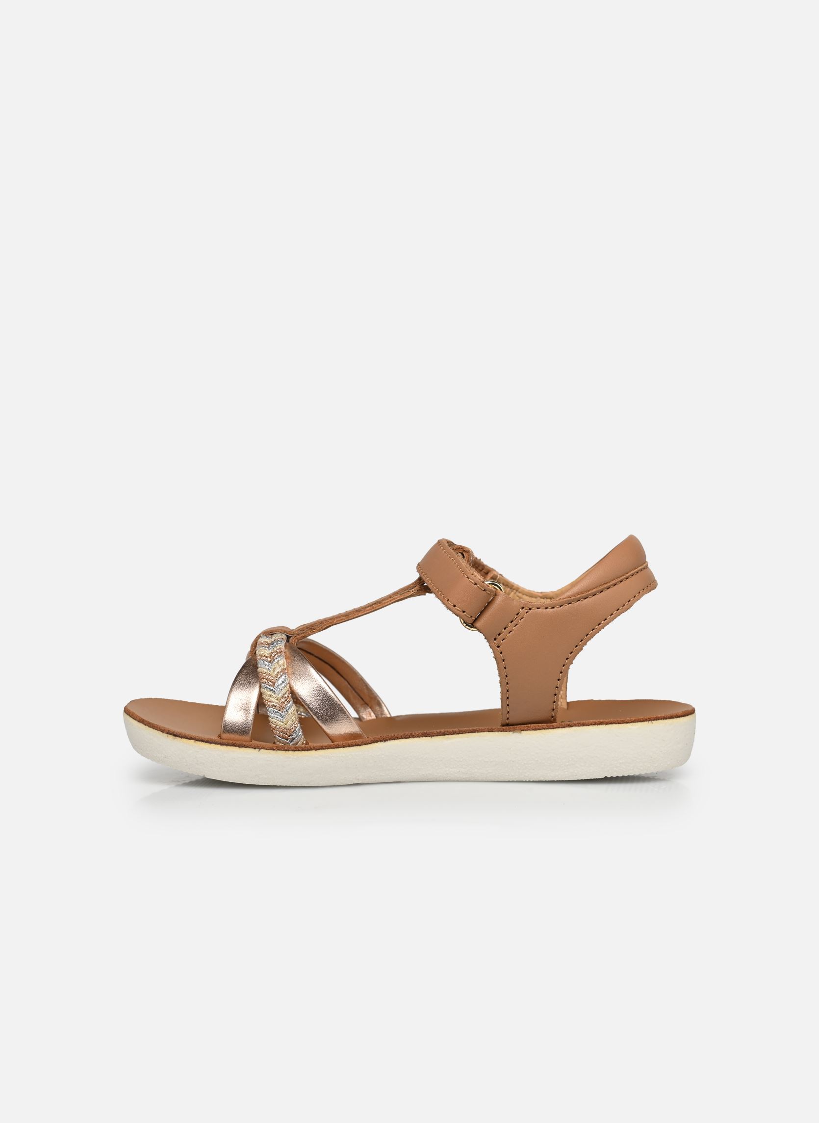 Sandalen Goa Salome mädchen braun Shoo Pom Sandalen Goa Salome mädchen braun CAMEL-METAL