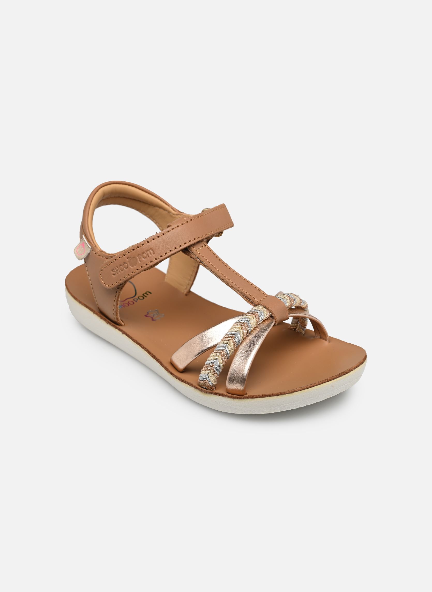 Sandalen Goa Salome mädchen braun Shoo Pom Sandalen Goa Salome mädchen braun CAMEL-METAL