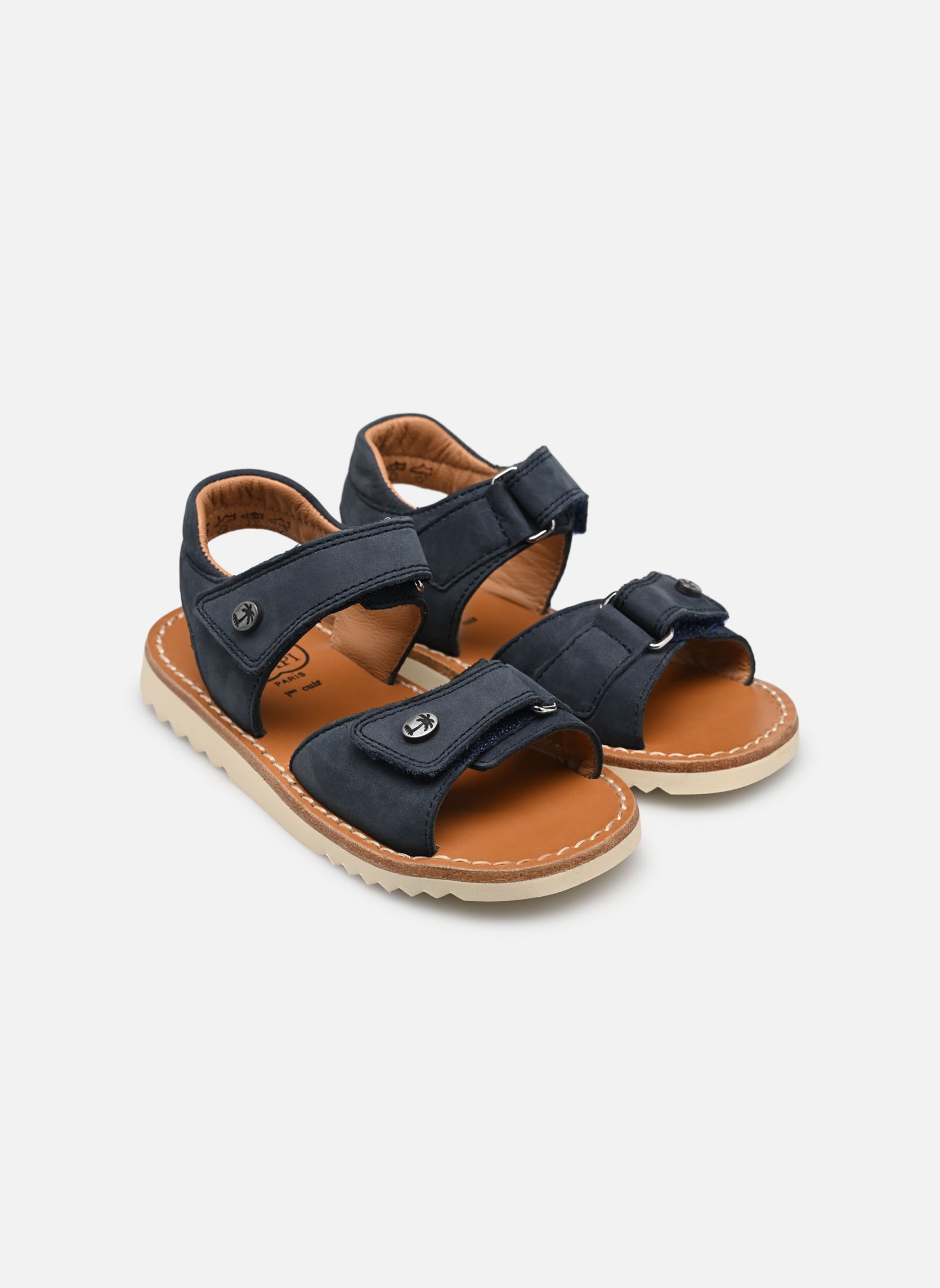 Sandales Waff Easy garçon bleu Pom d Api Sandales Waff Easy garçon bleu MARINE 2