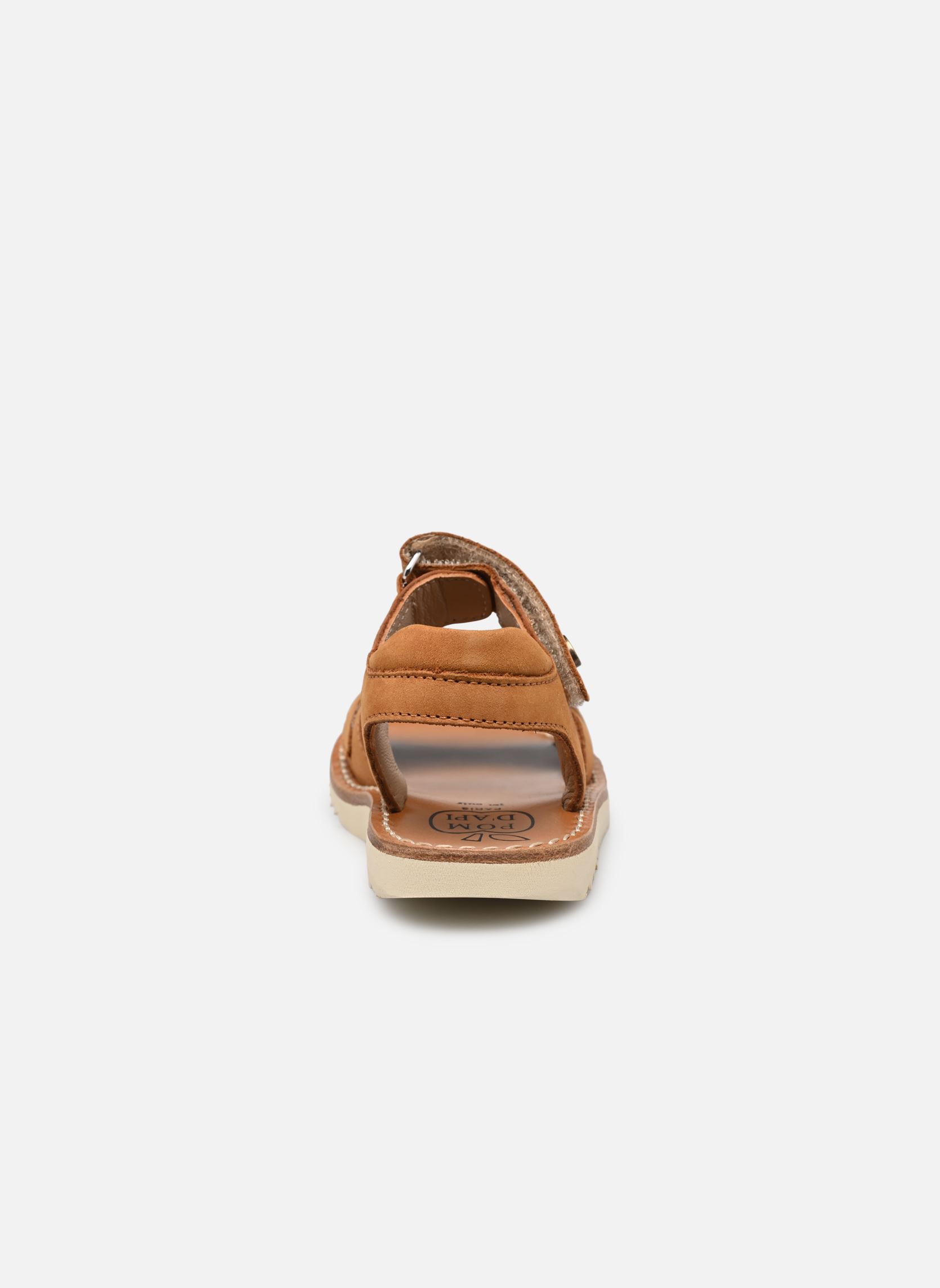 Sandales Waff Easy garçon marron Pom d Api Sandales Waff Easy garçon marron CAMEL