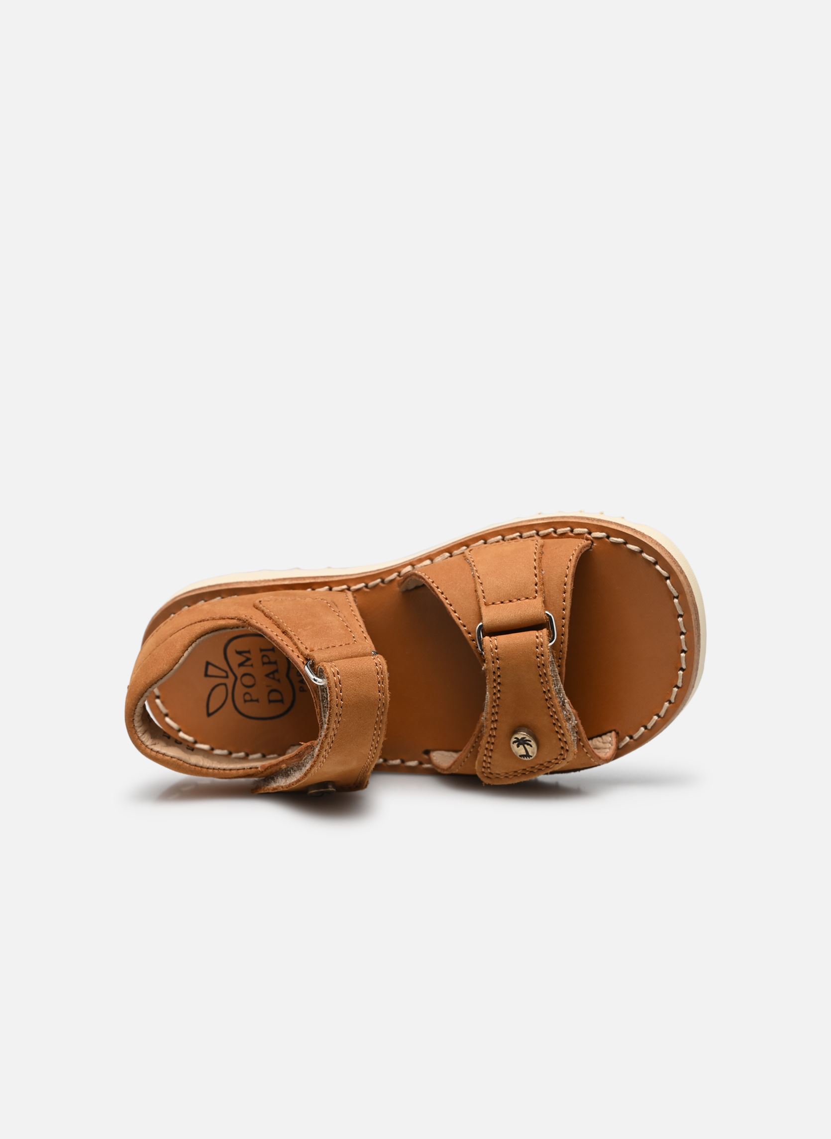 Sandales Waff Easy garçon marron Pom d Api Sandales Waff Easy garçon marron CAMEL