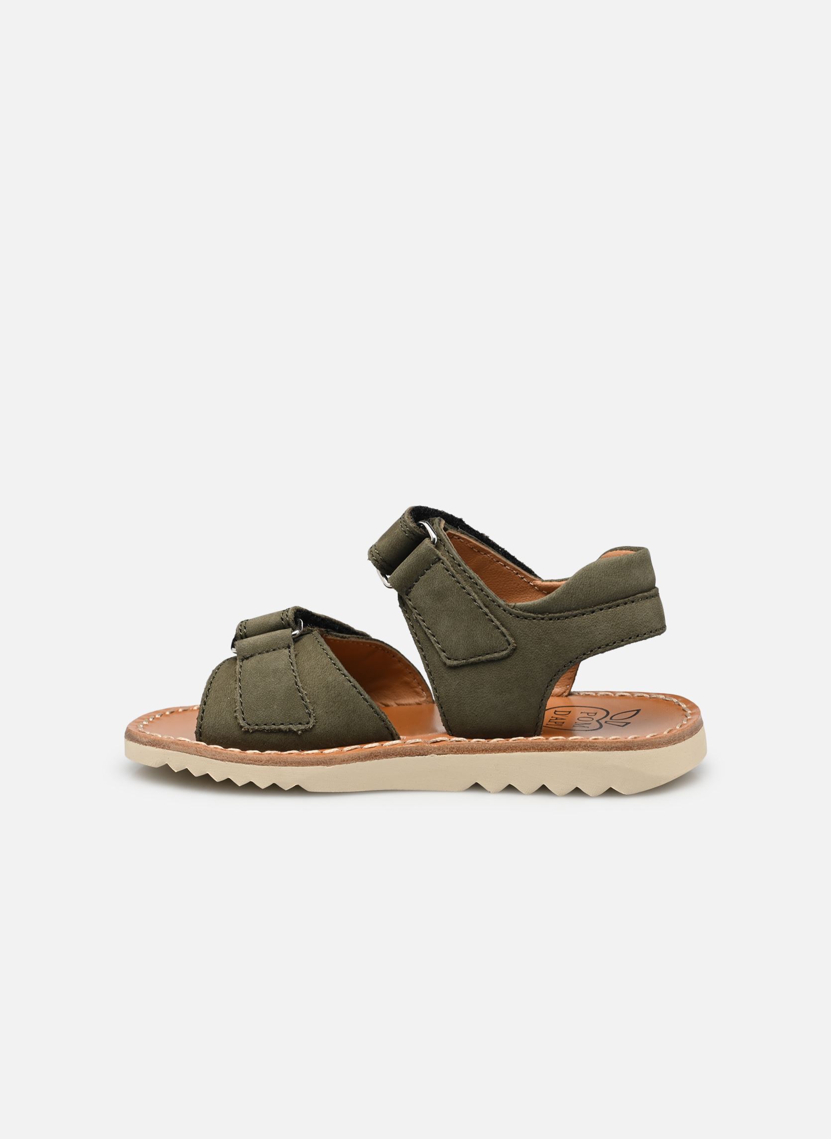 Sandales Waff Easy garçon vert Pom d Api Sandales Waff Easy garçon vert KAKI