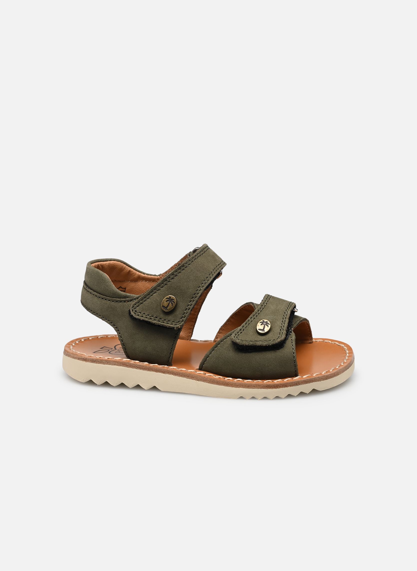 Sandales Waff Easy garçon vert Pom d Api Sandales Waff Easy garçon vert KAKI