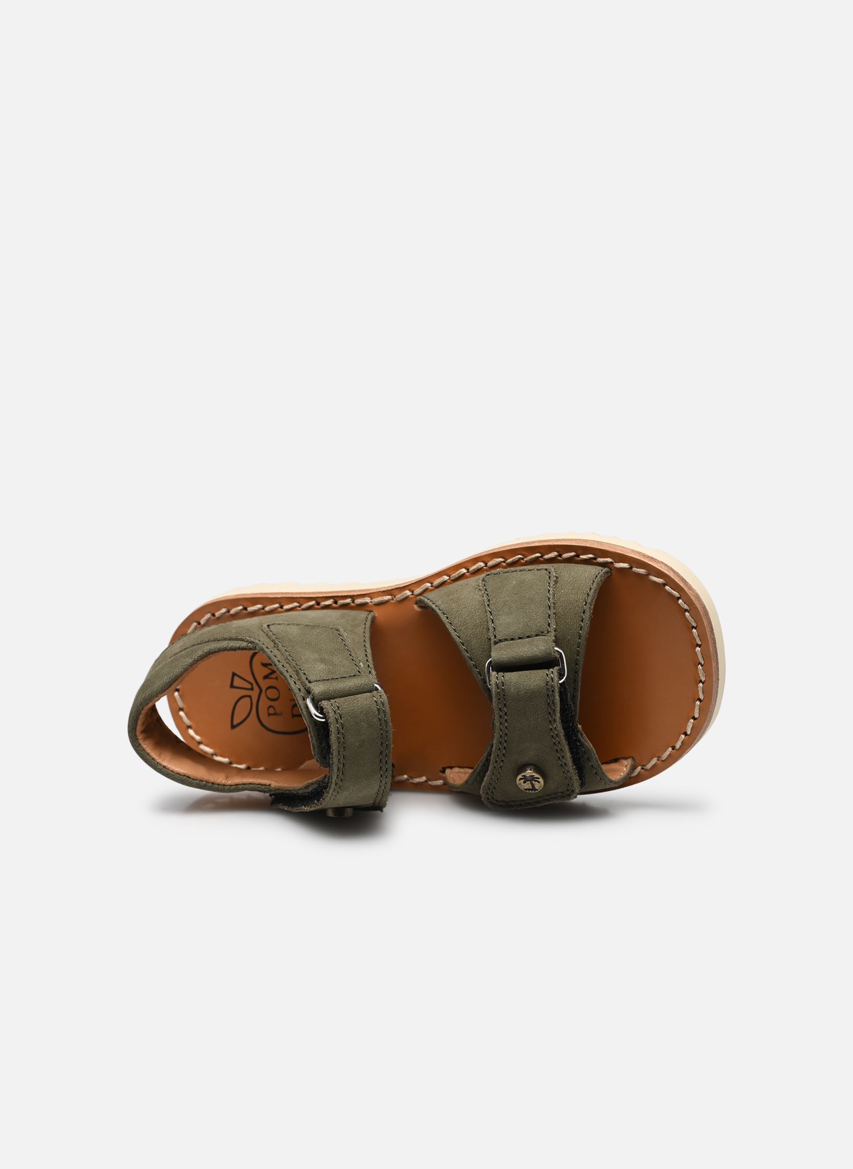 Sandales Waff Easy garçon vert Pom d Api Sandales Waff Easy garçon vert KAKI