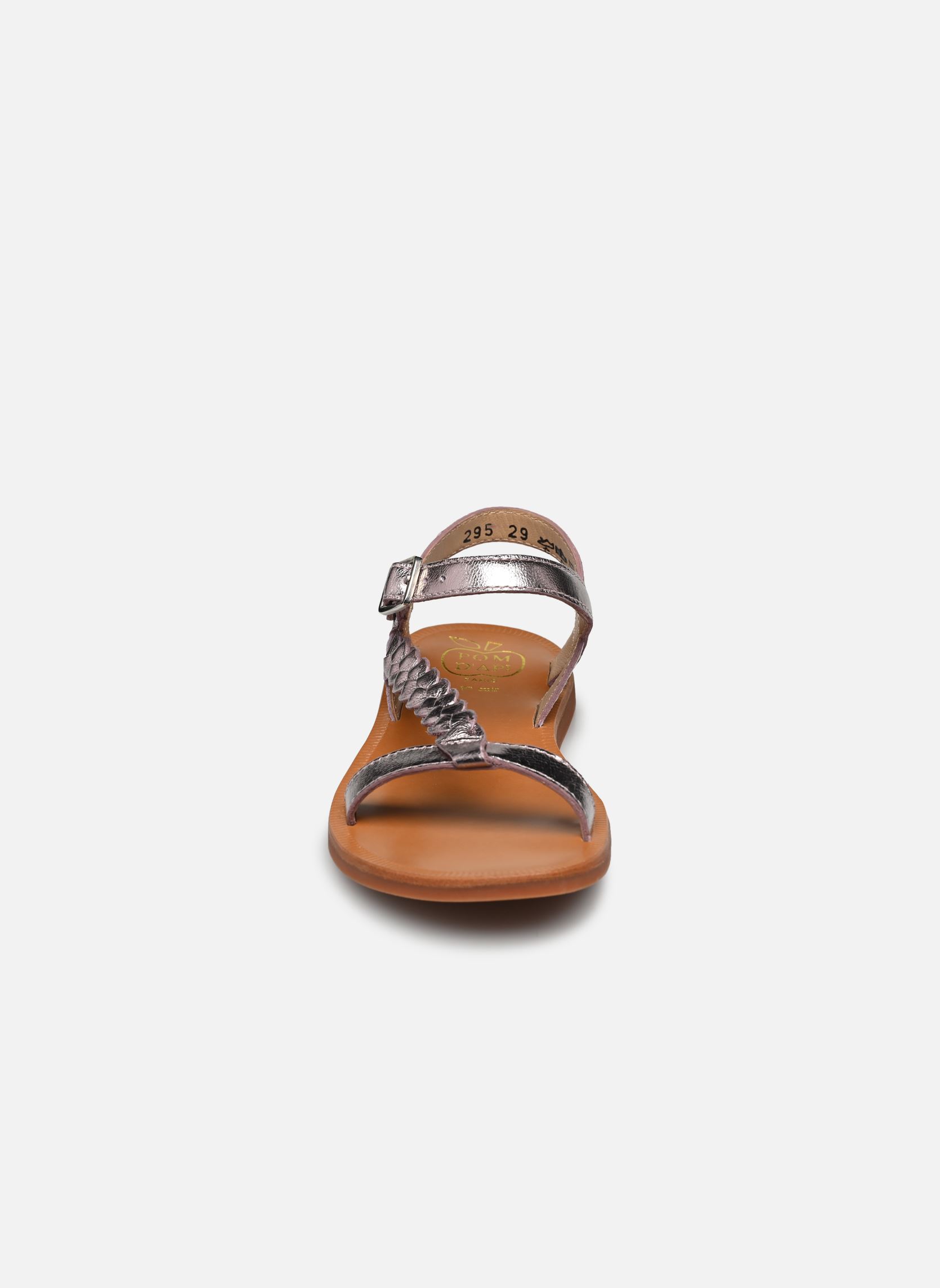 Sandales Plagette Antik fille argent Pom d Api Sandales Plagette Antik fille argent POWDER