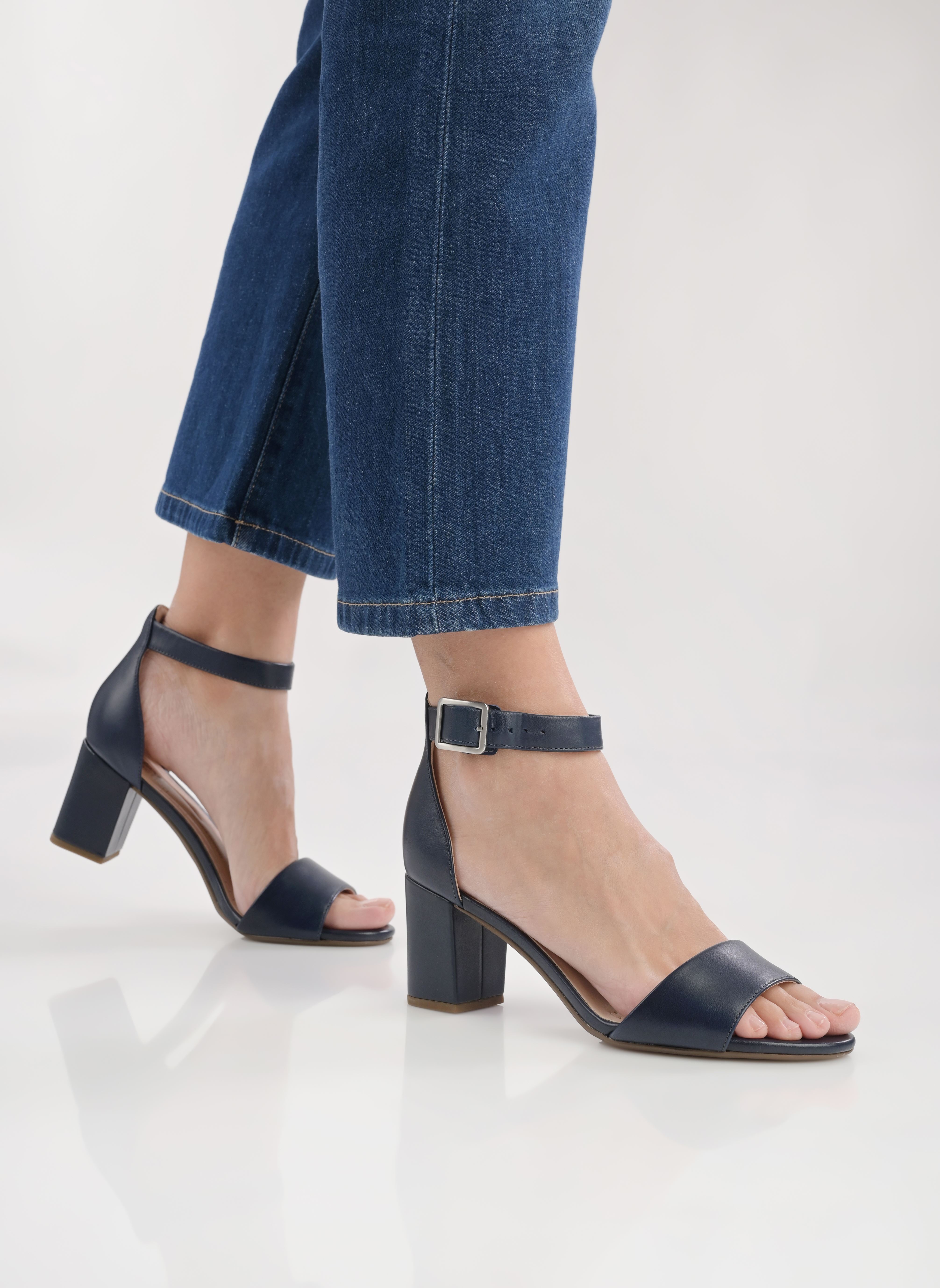 Keil- und Plateausandalen DEVA MAE damen blau Clarks Keil- und Plateausandalen DEVA MAE damen blau NAVY LEATHER