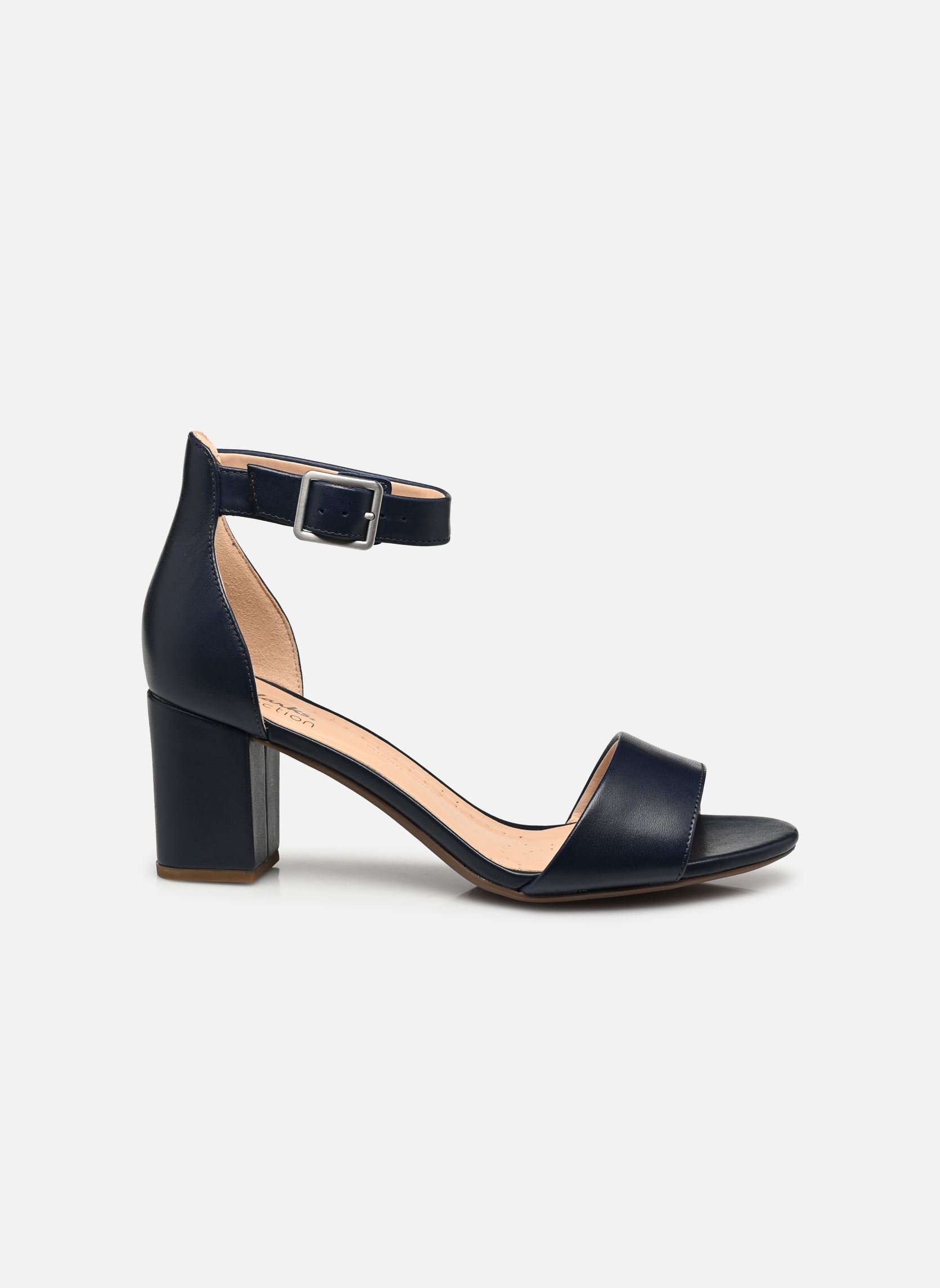Keil- und Plateausandalen DEVA MAE damen blau Clarks Keil- und Plateausandalen DEVA MAE damen blau NAVY LEATHER
