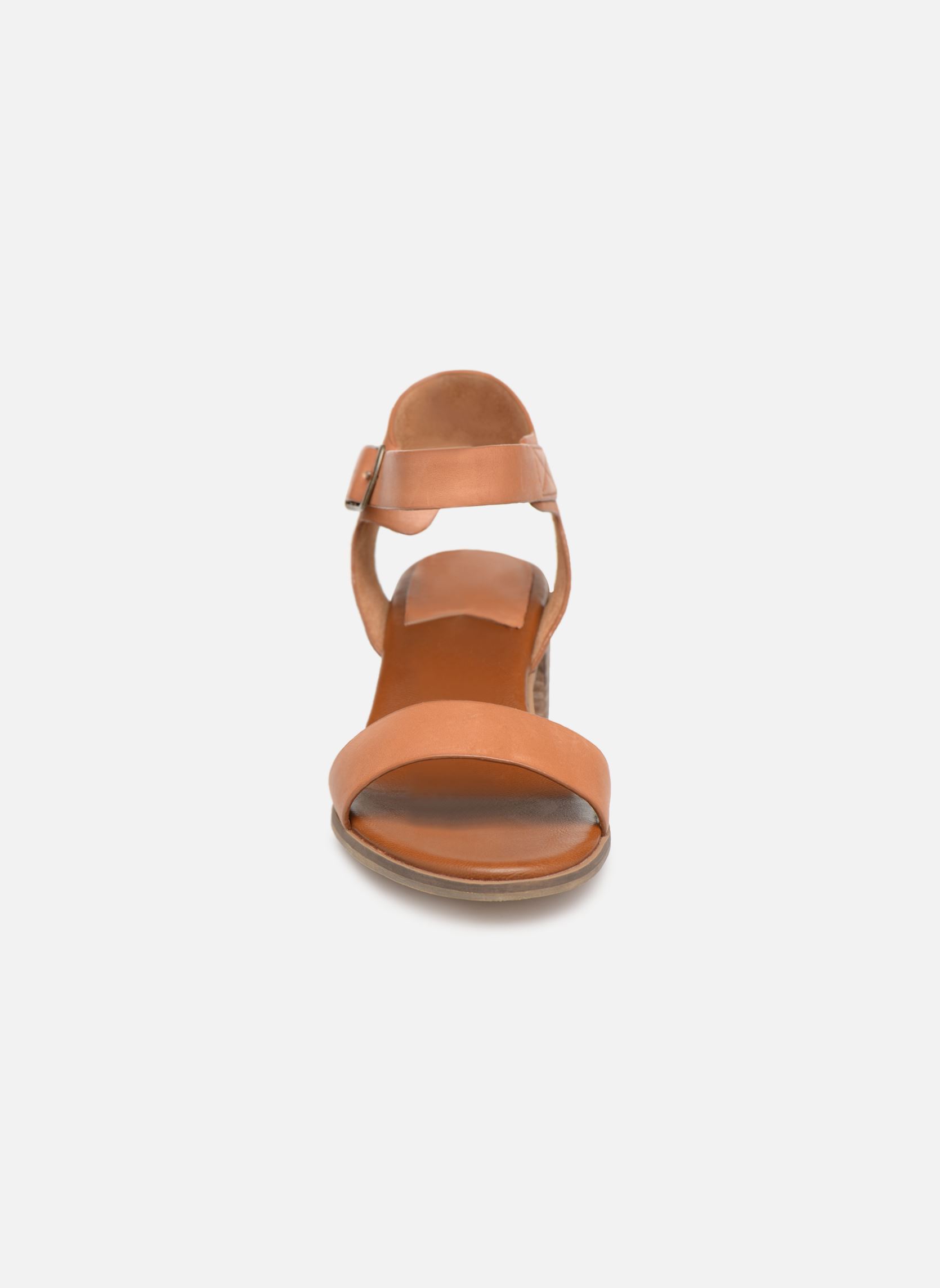 Sandalen met sleehak en plateau Volou dames bruin Kickers Sandalen met sleehak en plateau Volou dames bruin Camel