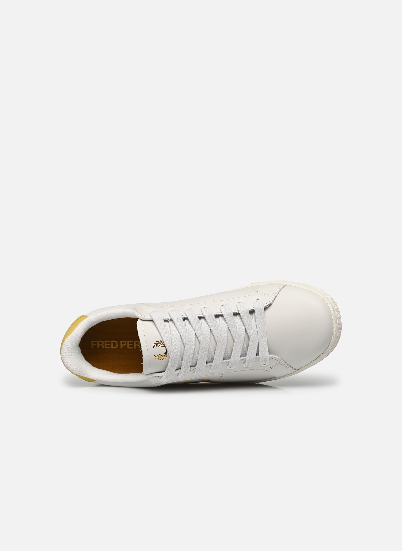 Baskets basses B721 Leather homme jaune Fred Perry Baskets basses B721 Leather homme jaune PORCELAIN / HONEYCOMB