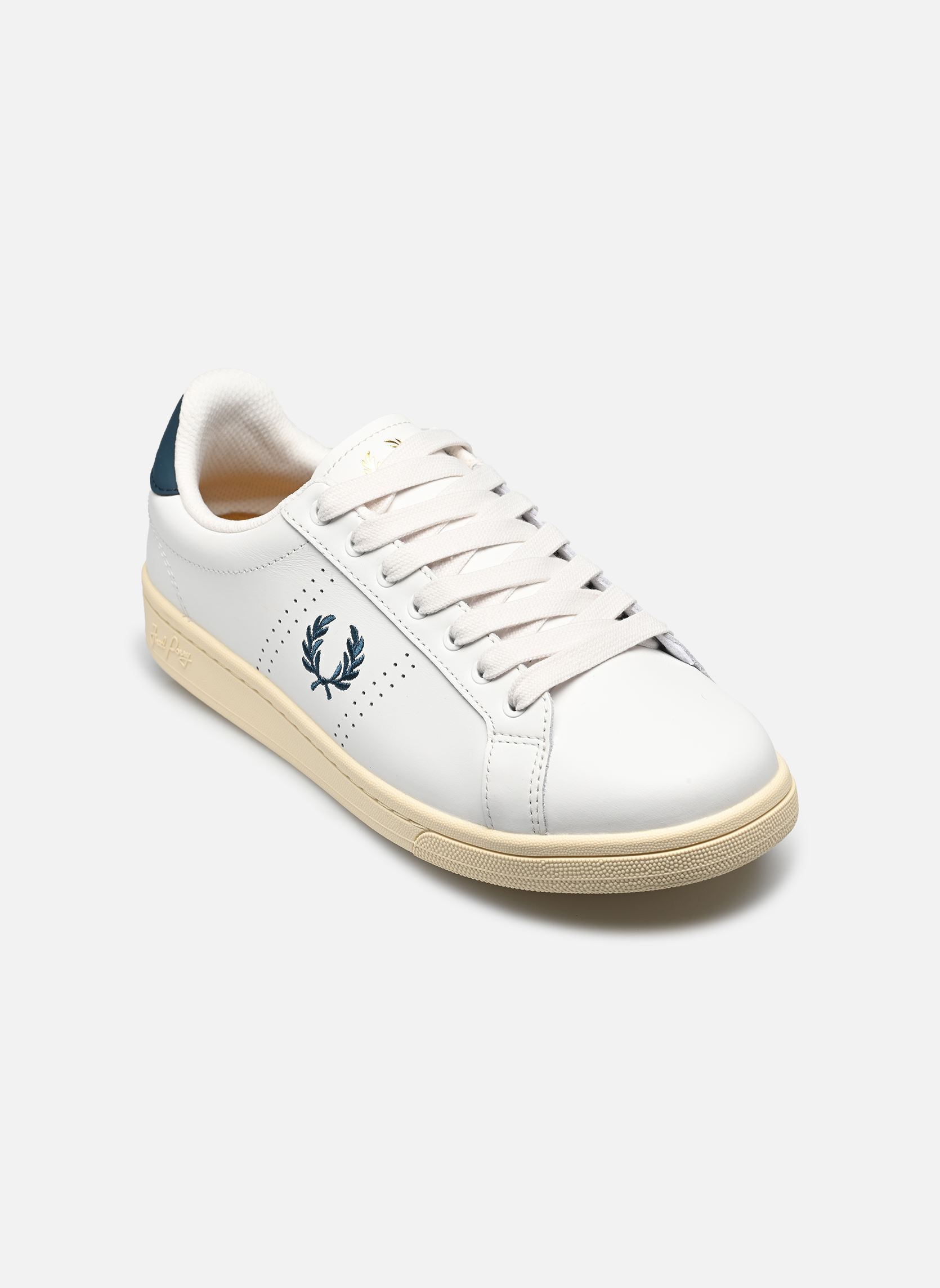 Niedrige Sneaker B721 Leather herren weiß Fred Perry Niedrige Sneaker B721 Leather herren weiß Snow white 2