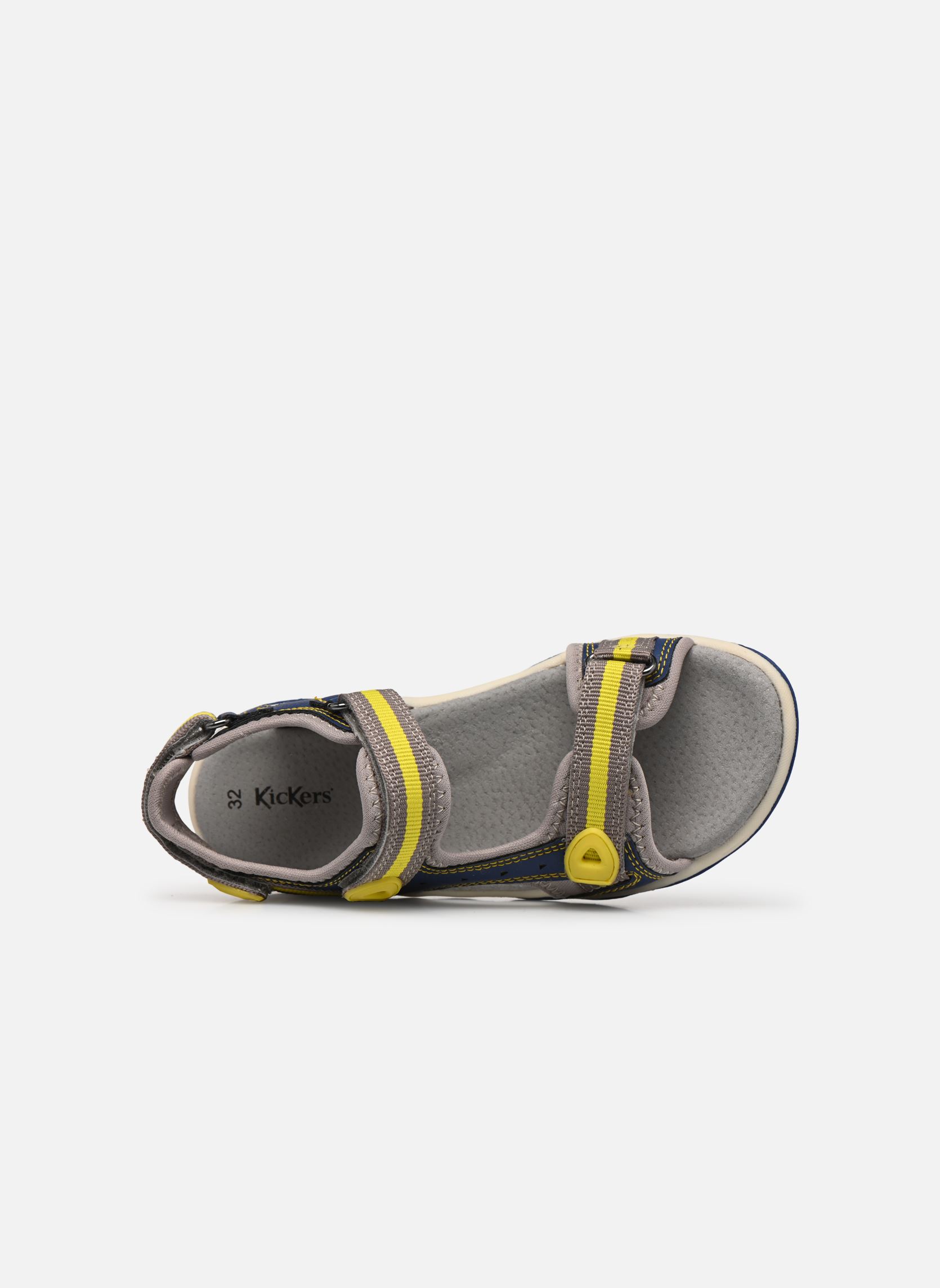Sandales Kiwi garçon bleu Kickers Sandales Kiwi garçon bleu MARINE JAUNE
