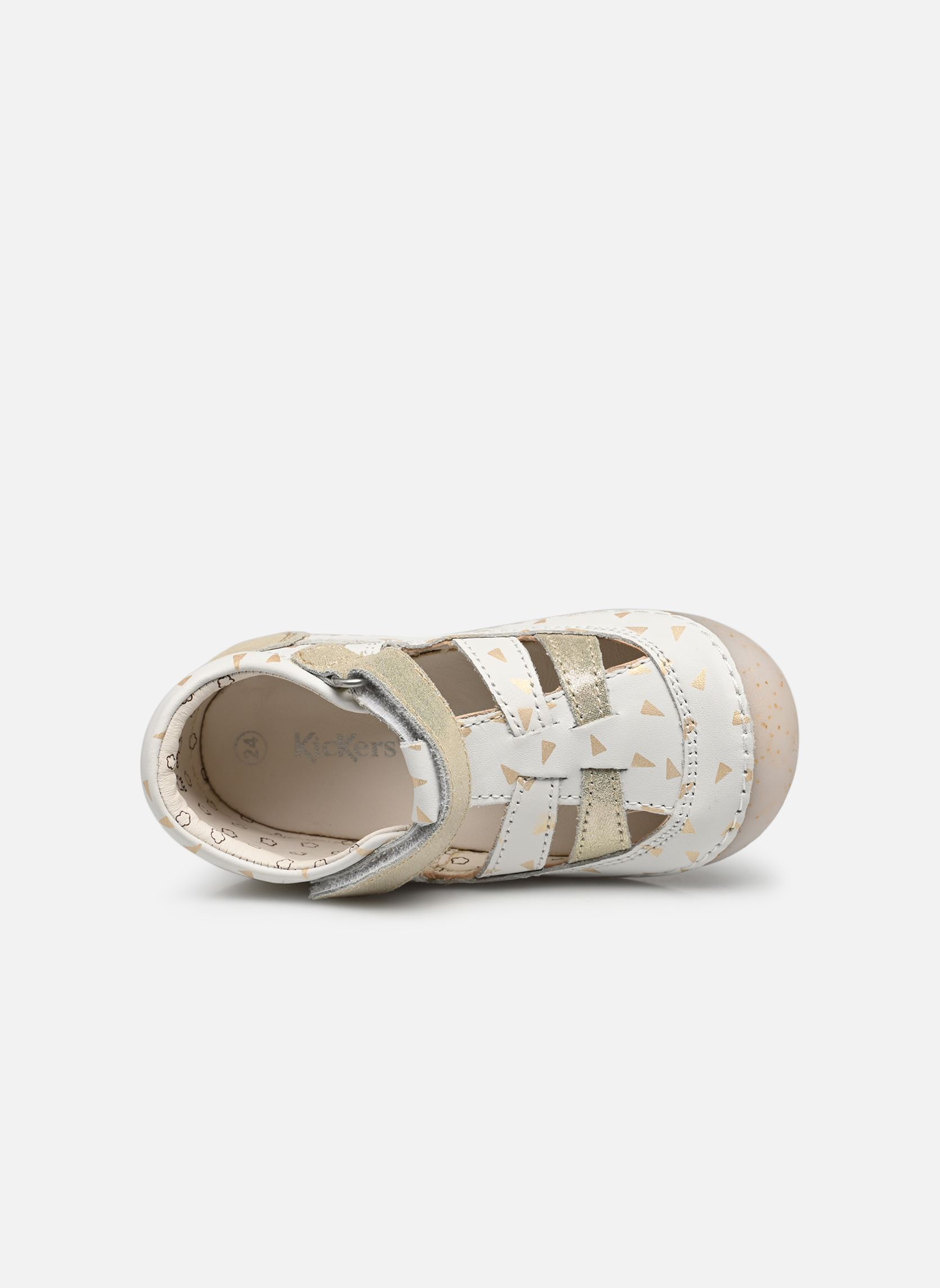Ballerinas Sushy mädchen weiß Kickers Ballerinas Sushy mädchen weiß BLANC OR PLUMETIS