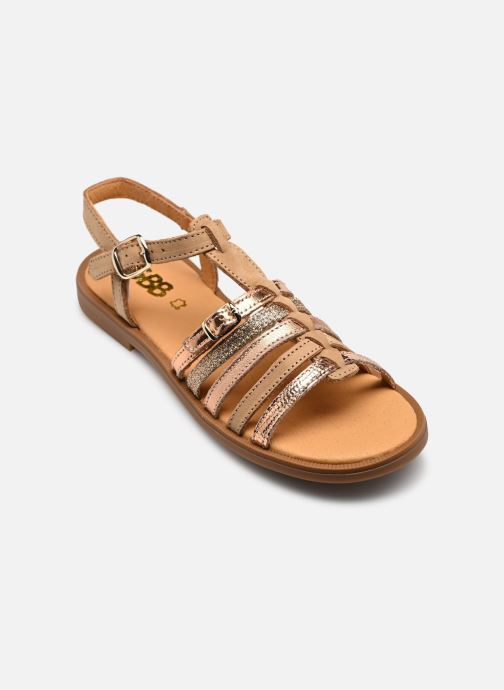 GBB Sandales Bangkok fille or et bronze