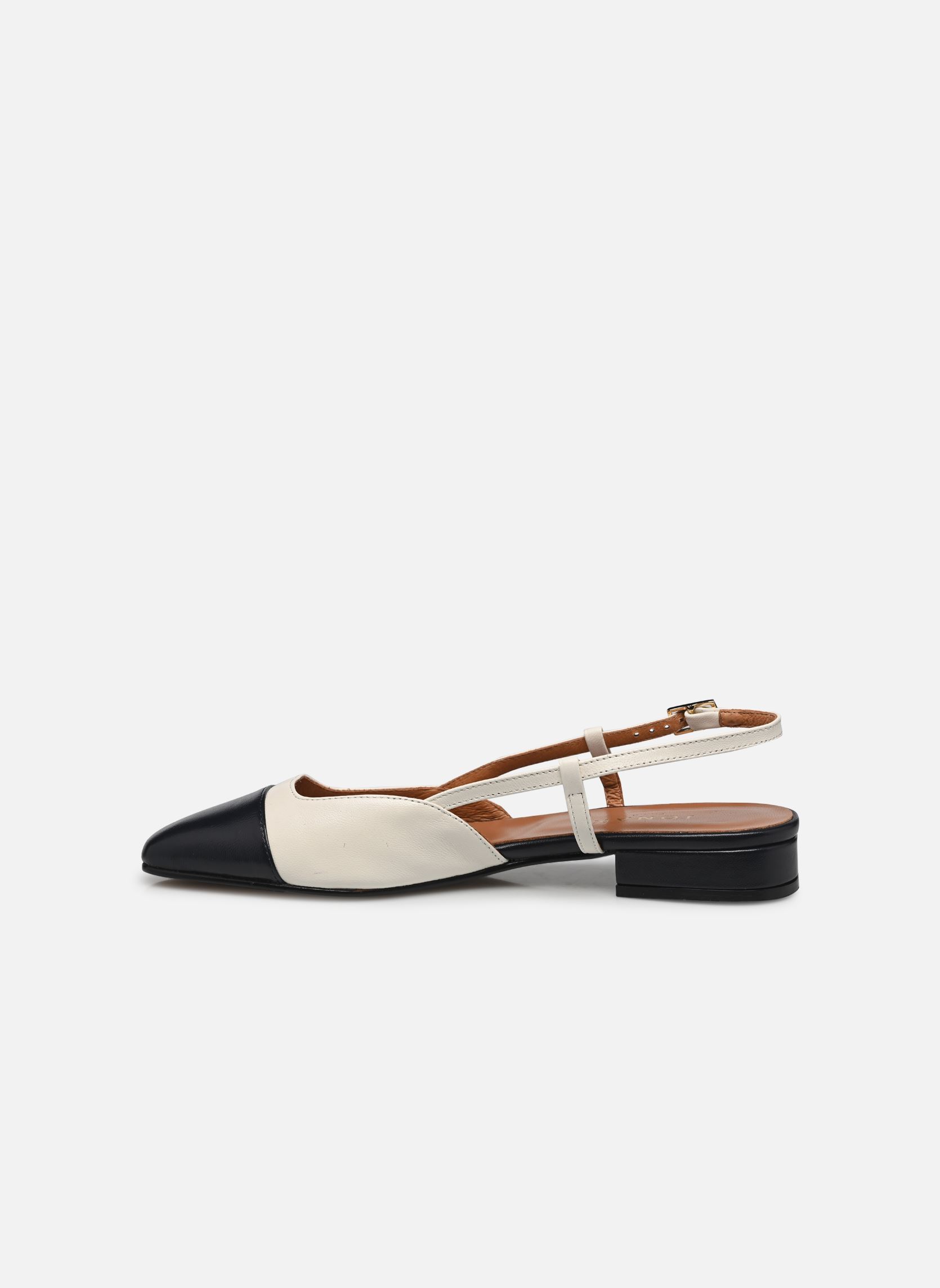 Décolleté con cinturino DHAPOU donna bianco Jonak Décolleté con cinturino DHAPOU donna bianco MARINE/ECRU