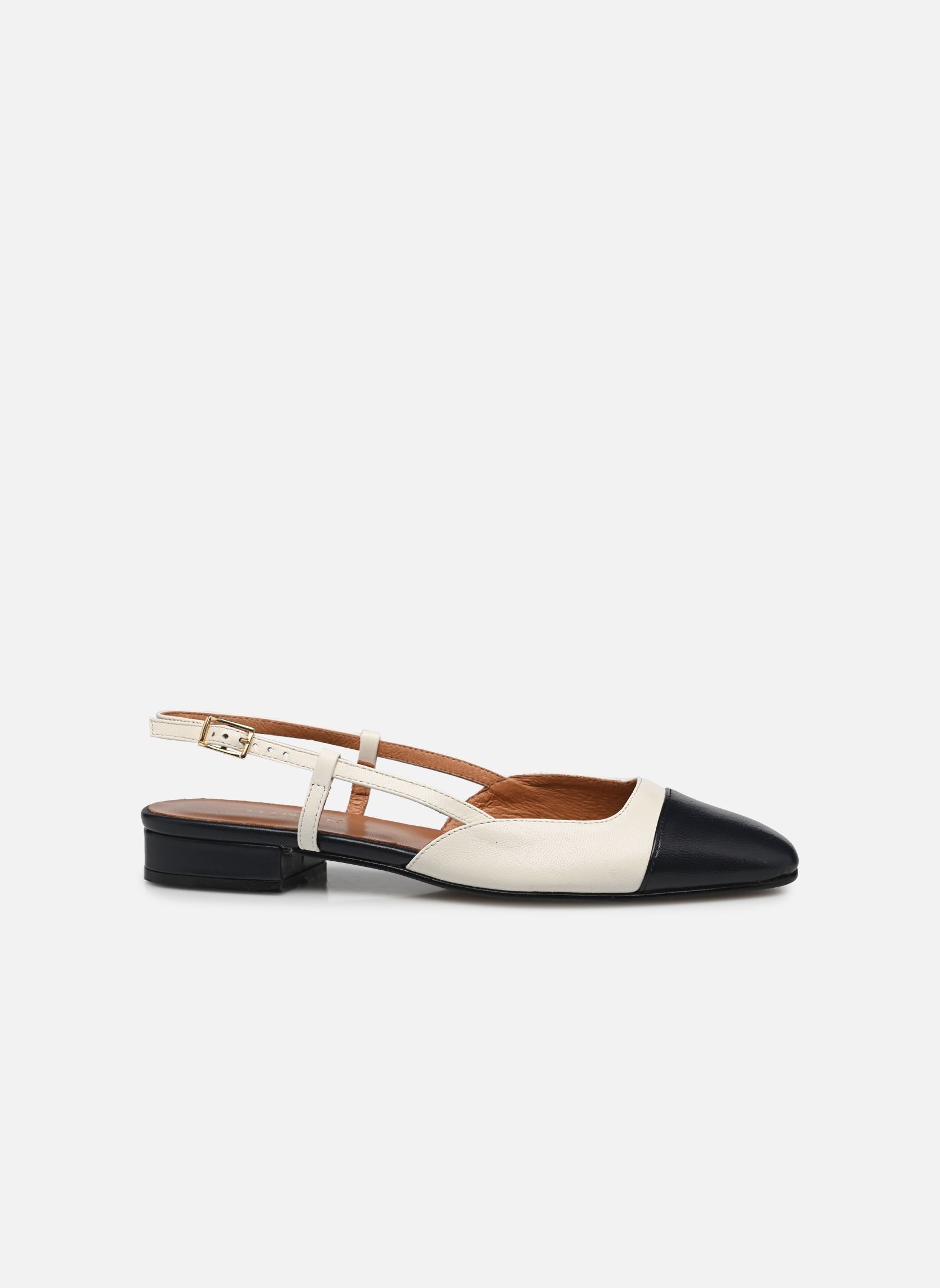 Décolleté con cinturino DHAPOU donna bianco Jonak Décolleté con cinturino DHAPOU donna bianco MARINE/ECRU