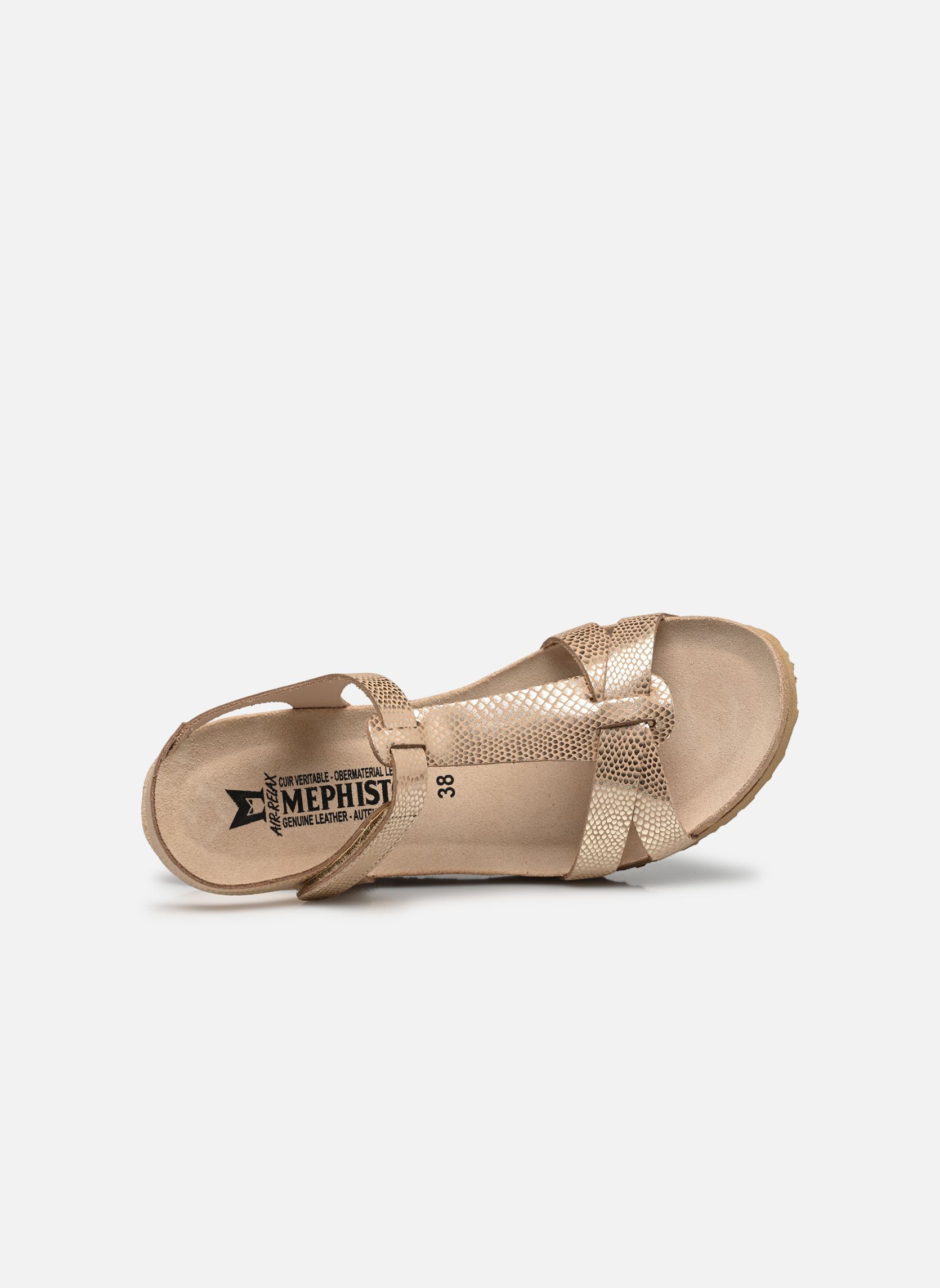 Sandalias y plataformas de cuña Liviane mujer beige Mephisto Sandalias y plataformas de cuña Liviane mujer beige LIGHT SAND