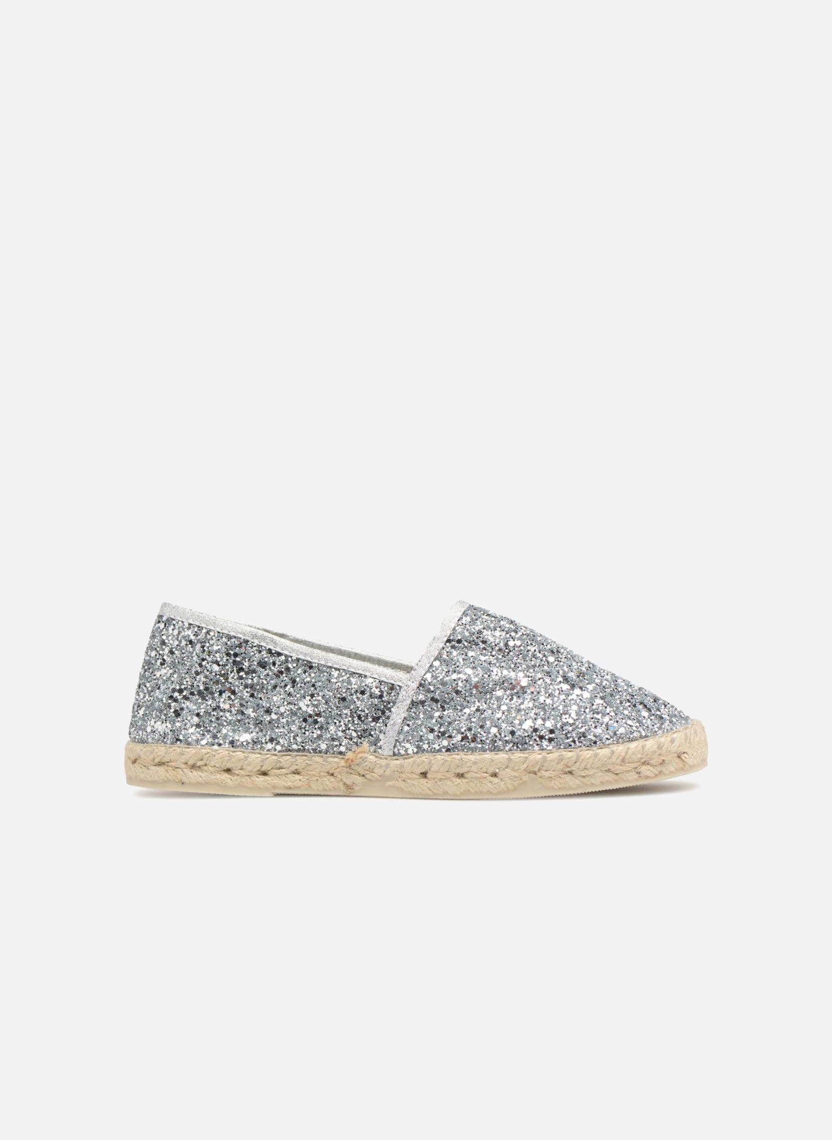 Platte espadrilles Espadrille 324 Glitter dames zilver La maison de l'espadrille Platte espadrilles Espadrille 324 Glitter dames zilver Argent