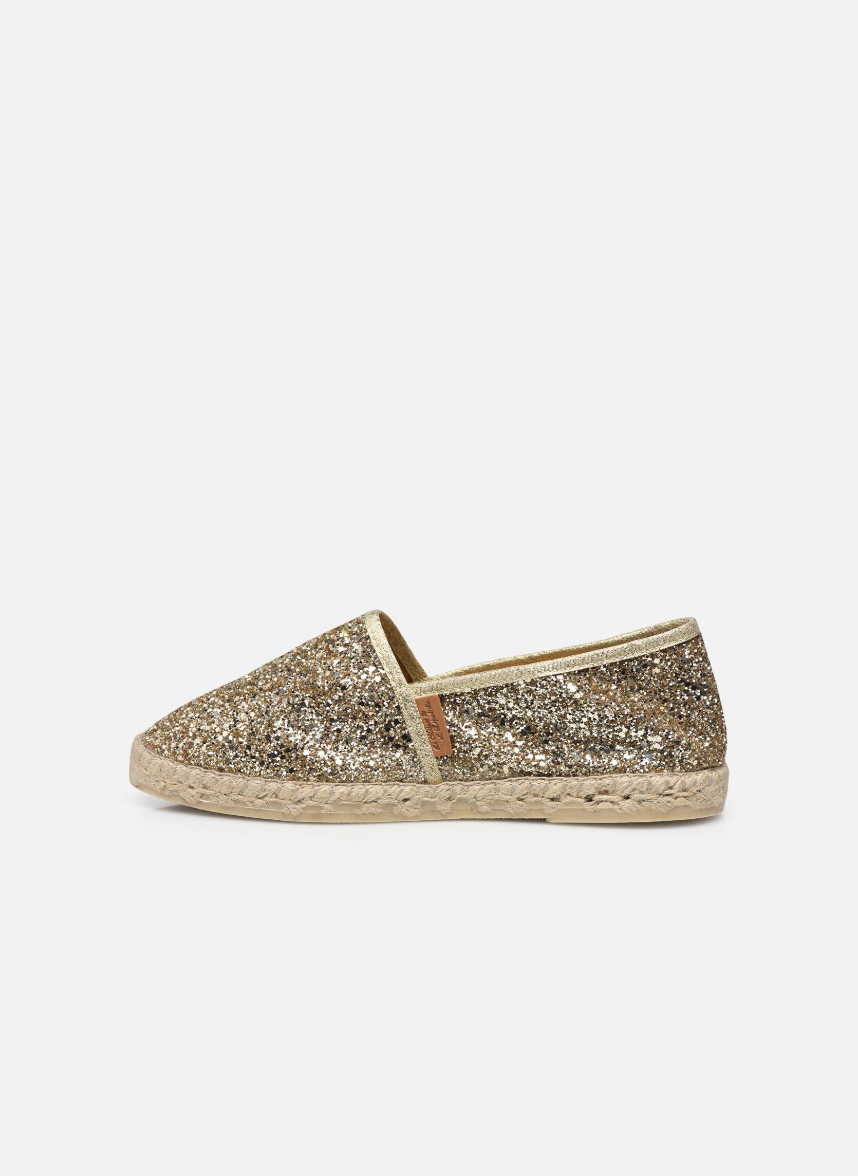 Espadrilles plates Espadrille 324 Glitter femme or et bronze La maison de l'espadrille Espadrilles plates Espadrille 324 Glitter femme or et bronze Or