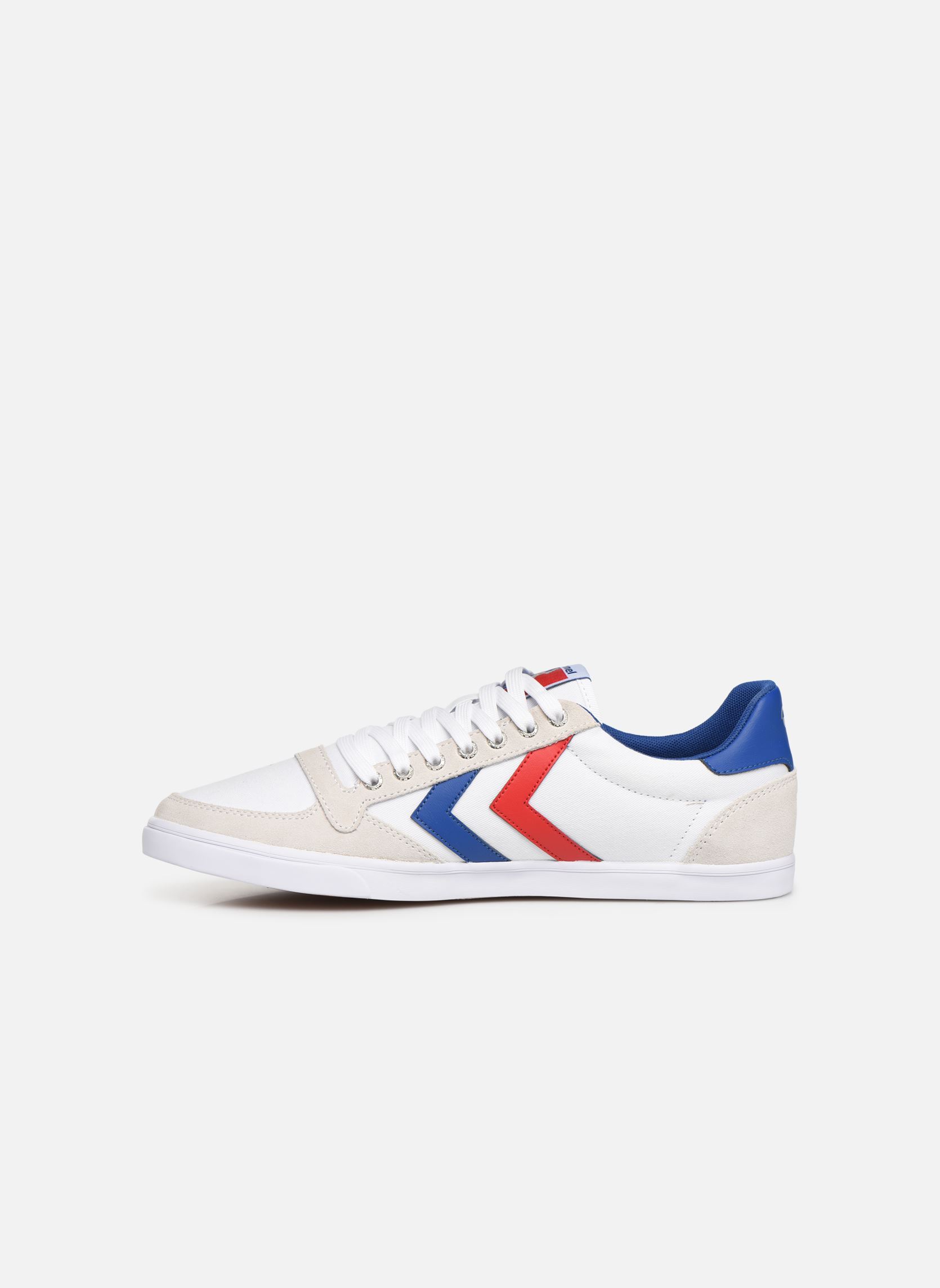 Baskets basses Hummel Slimmer Stadil Low homme blanc Hummel Baskets basses Hummel Slimmer Stadil Low homme blanc WHITEBLUEREDGUM